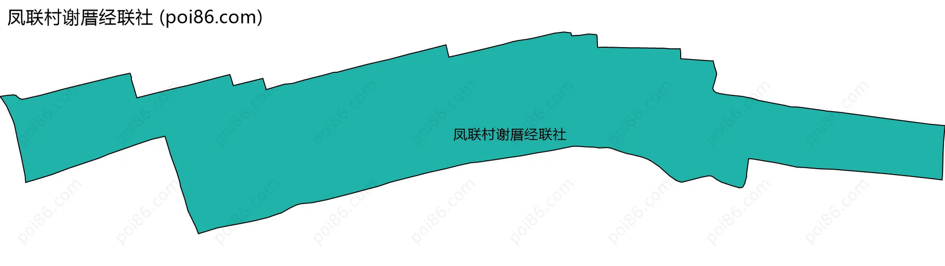 凤联村谢厝经联社边界地图