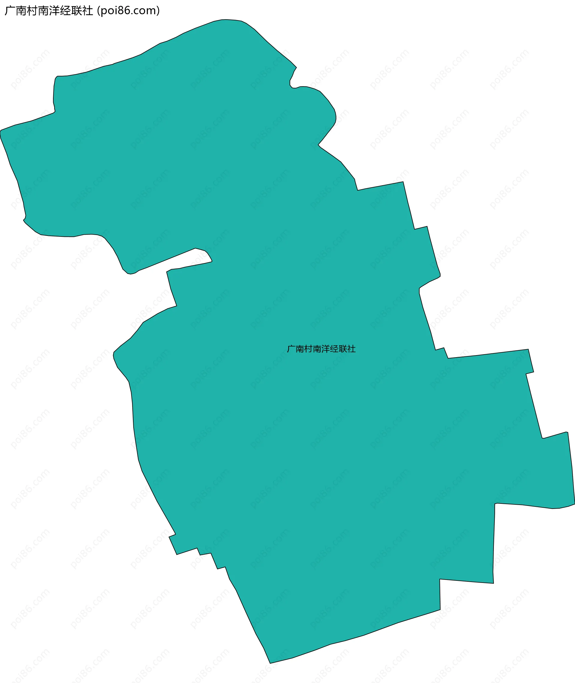 广南村南洋经联社边界地图