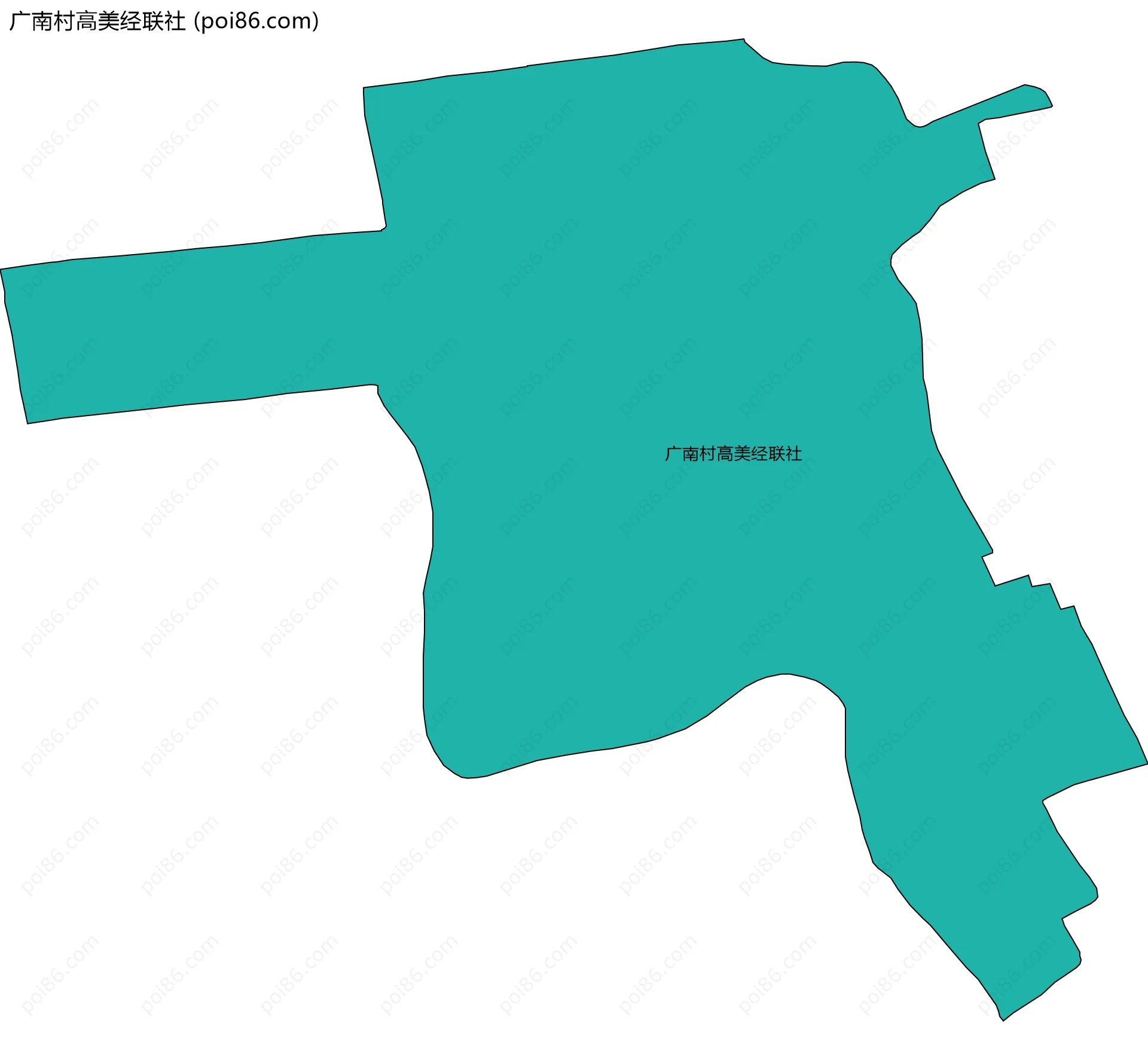 广南村高美经联社边界地图