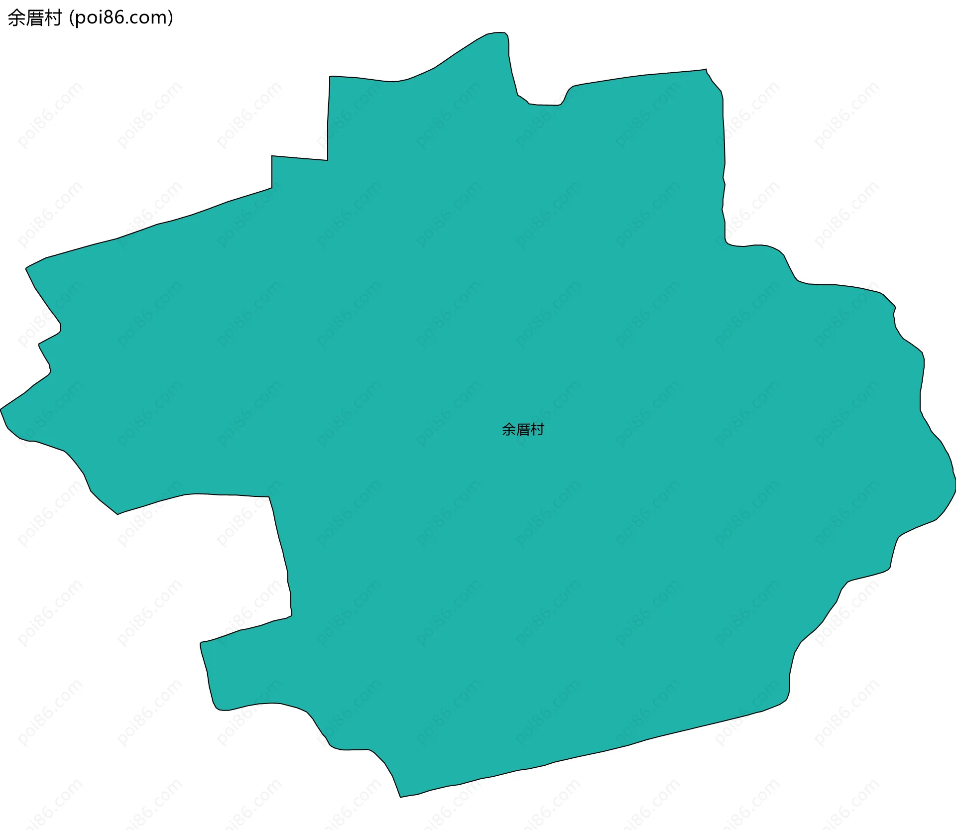 余厝村边界地图