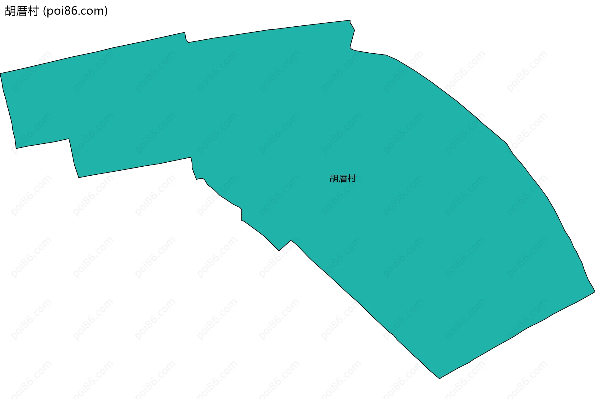 胡厝村边界地图
