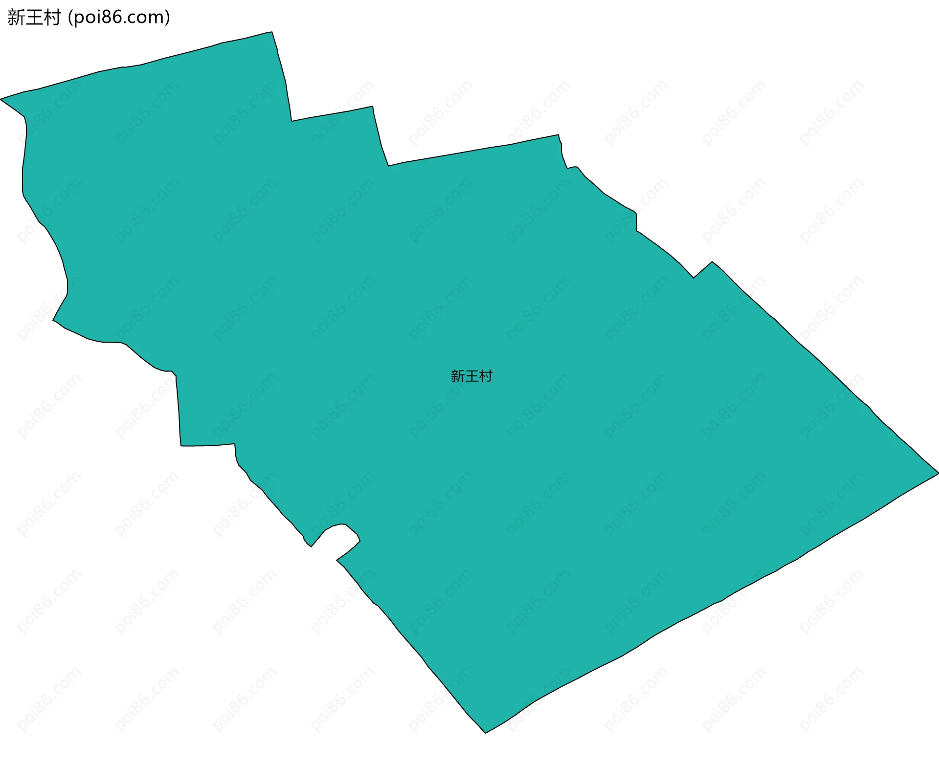 新王村边界地图
