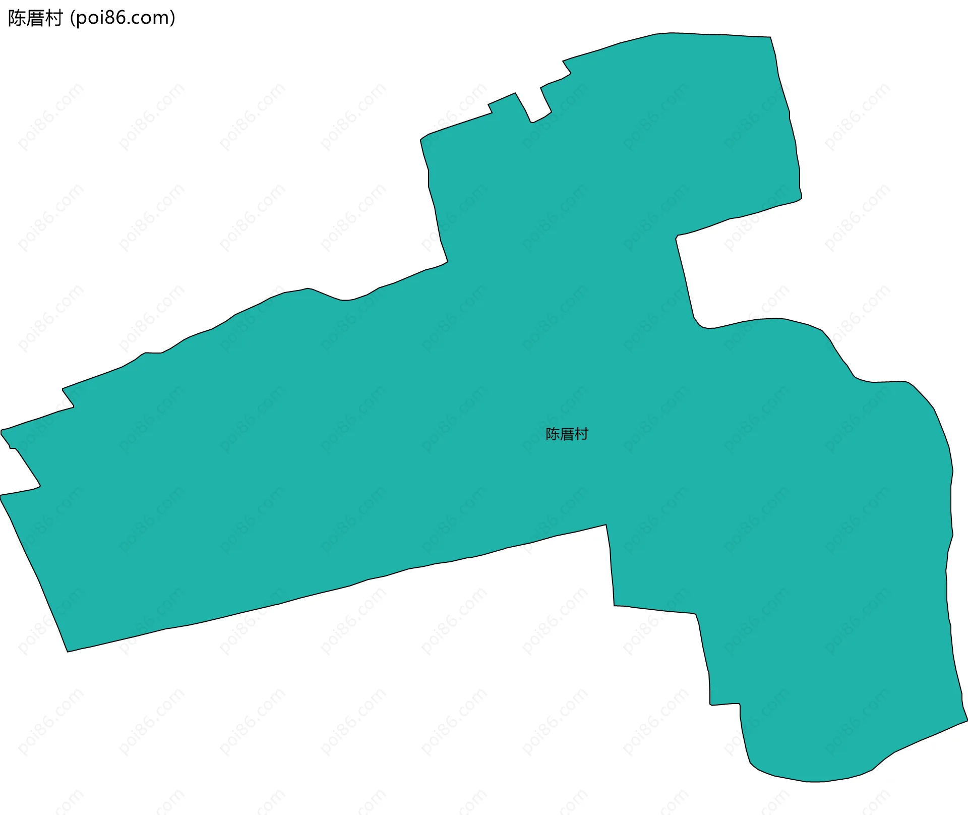 陈厝村边界地图