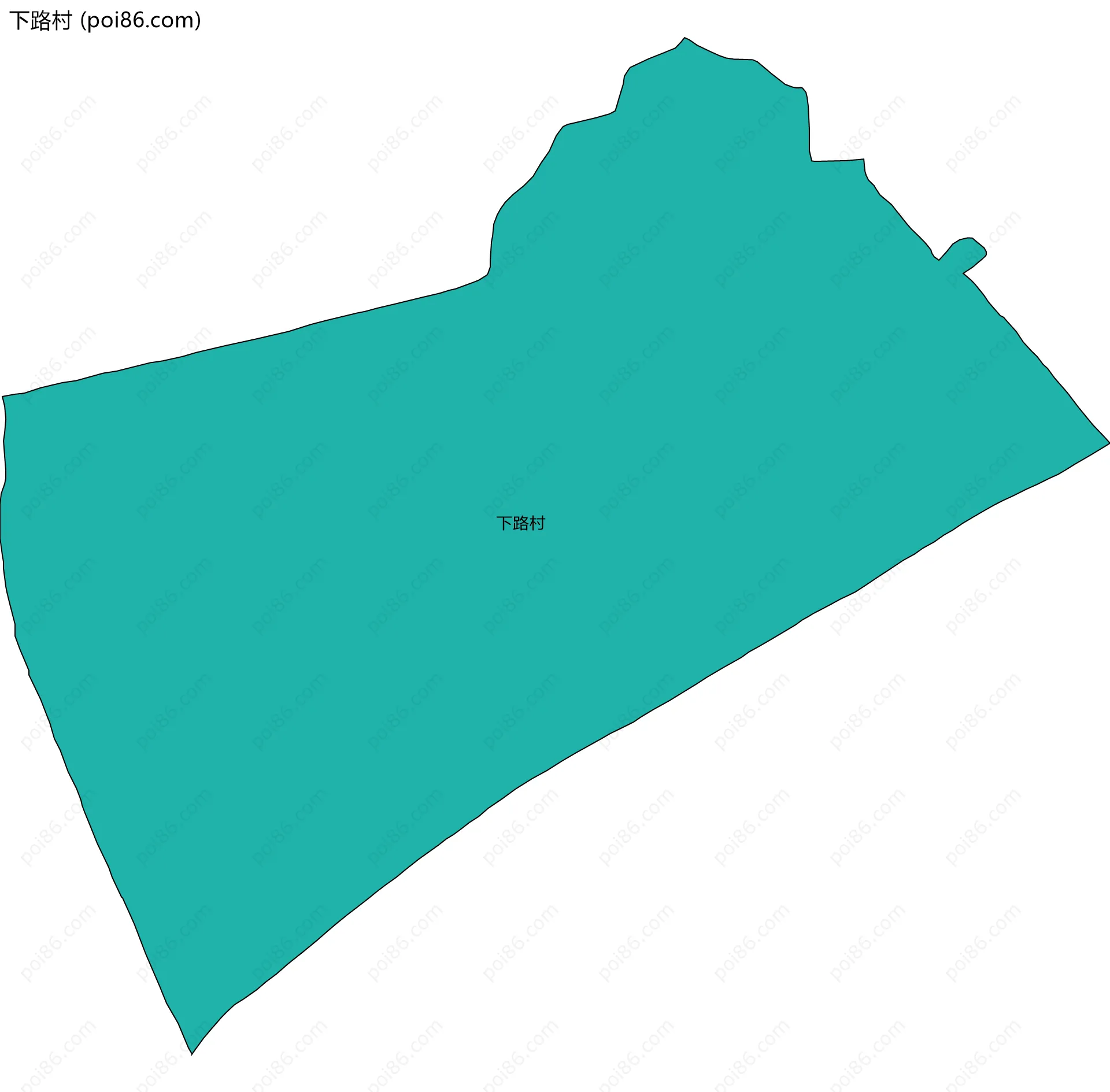下路村边界地图