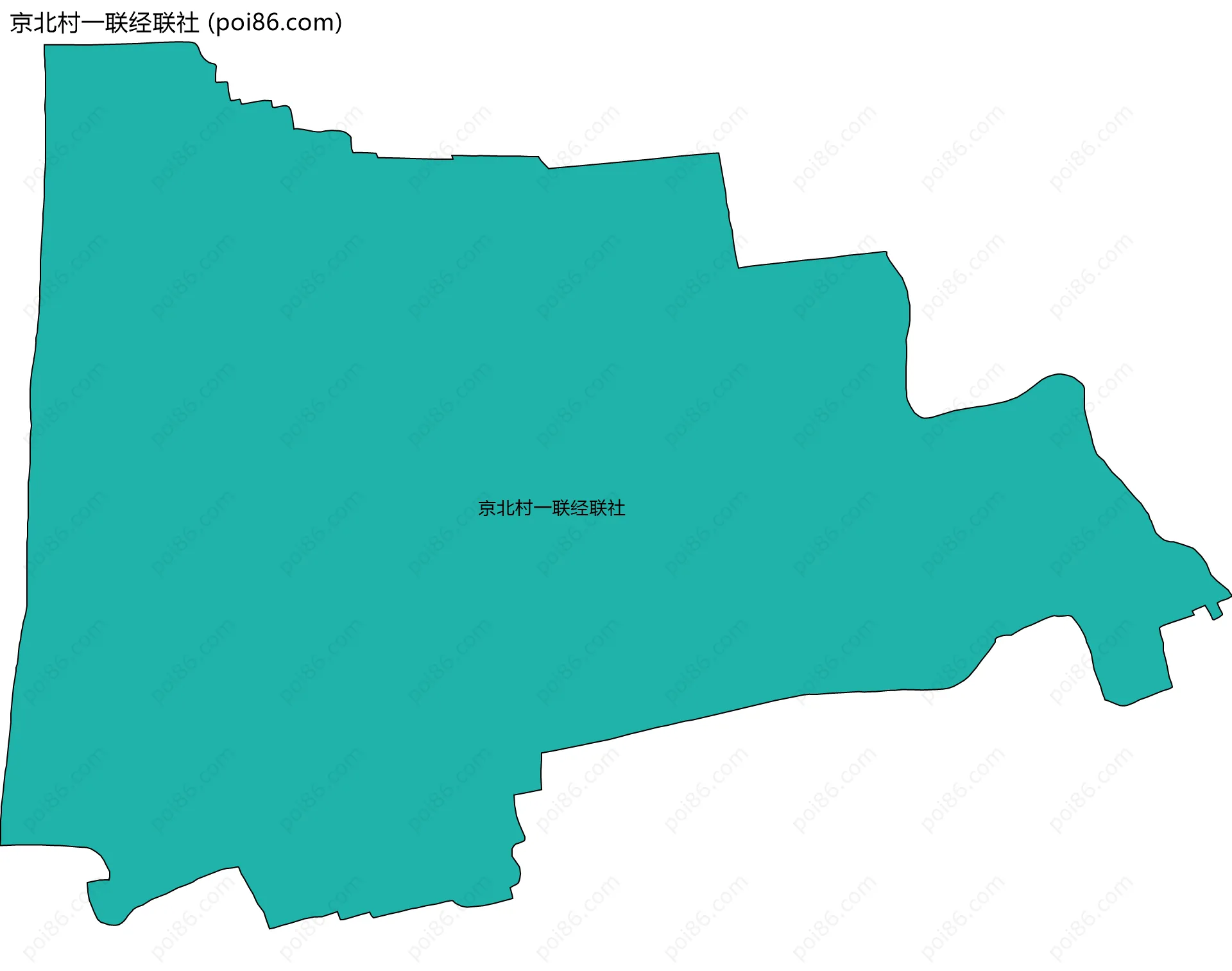 京北村一联经联社边界地图