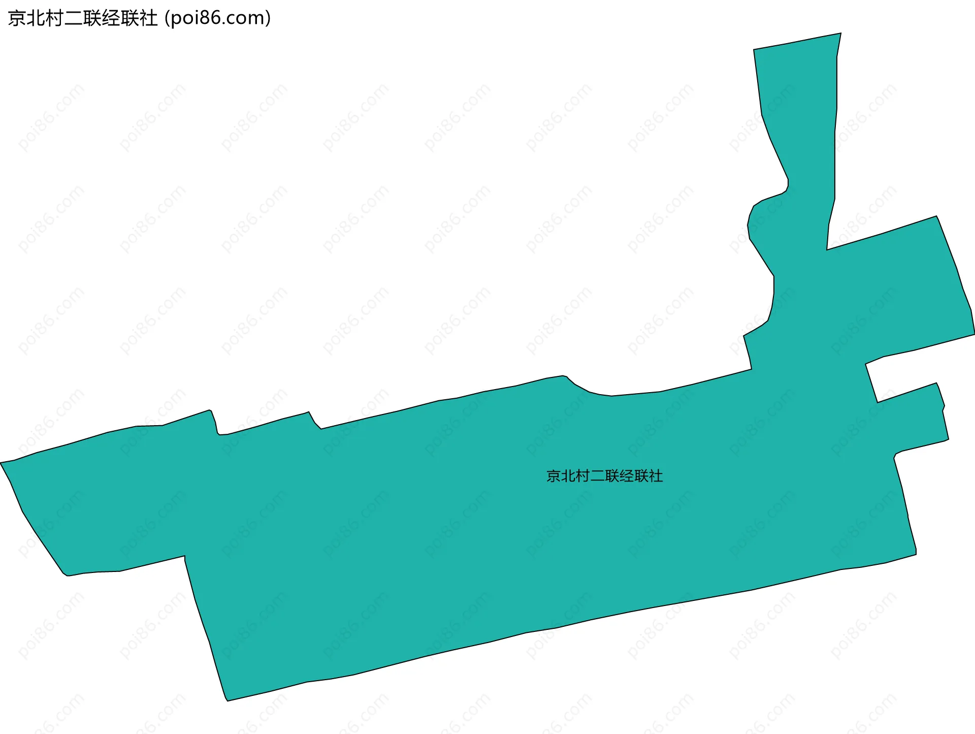 京北村二联经联社边界地图
