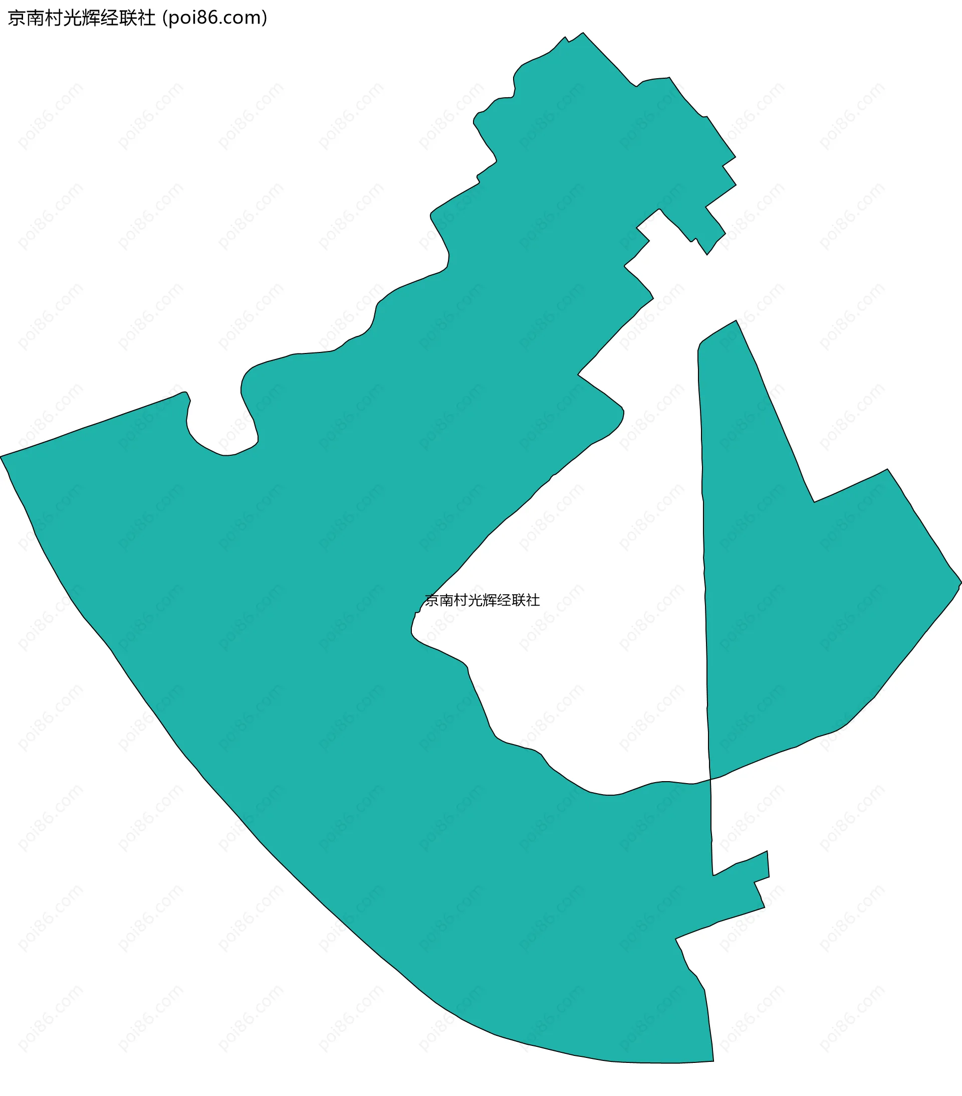 京南村光辉经联社边界地图