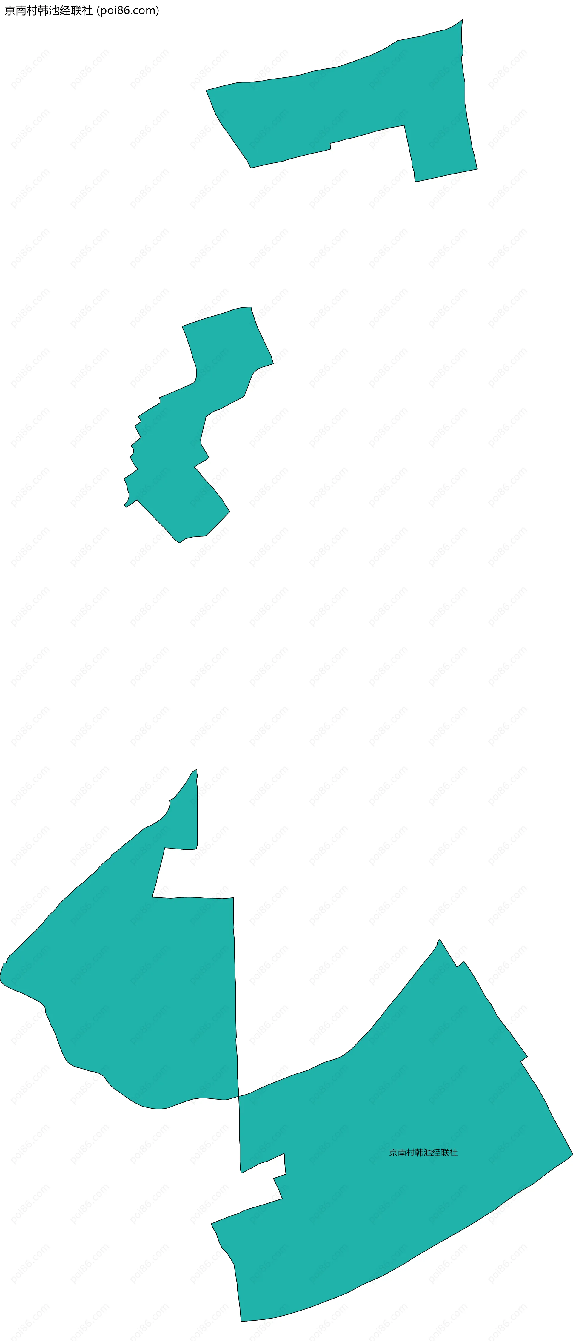 京南村韩池经联社边界地图