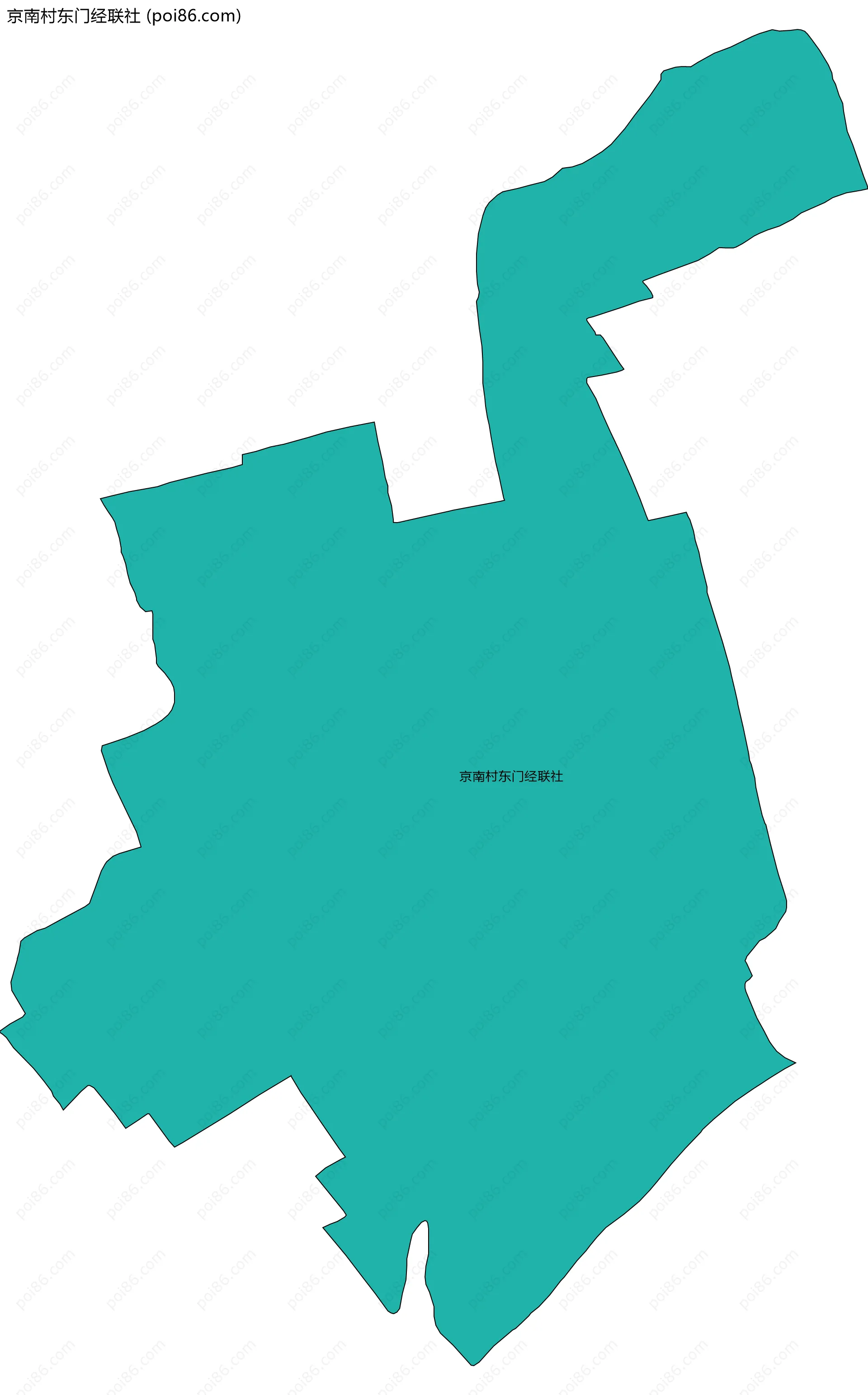 京南村东门经联社边界地图
