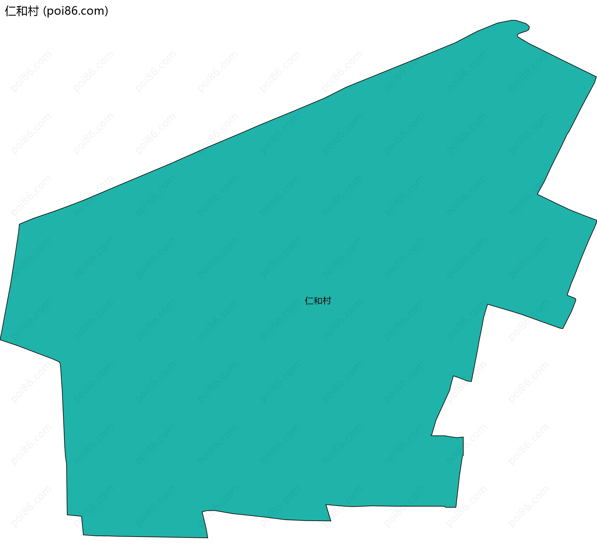 仁和村边界地图