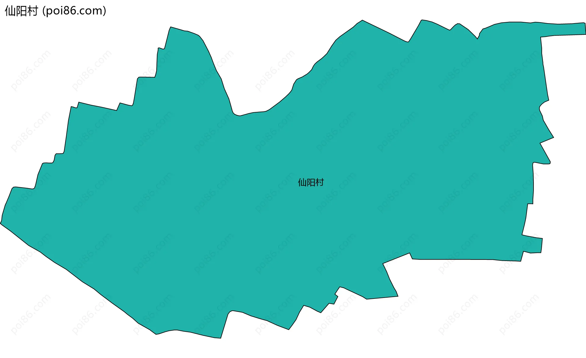 仙阳村边界地图