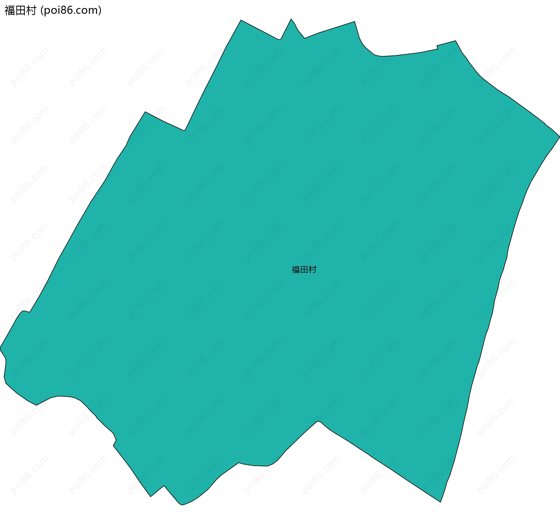 福田村边界地图
