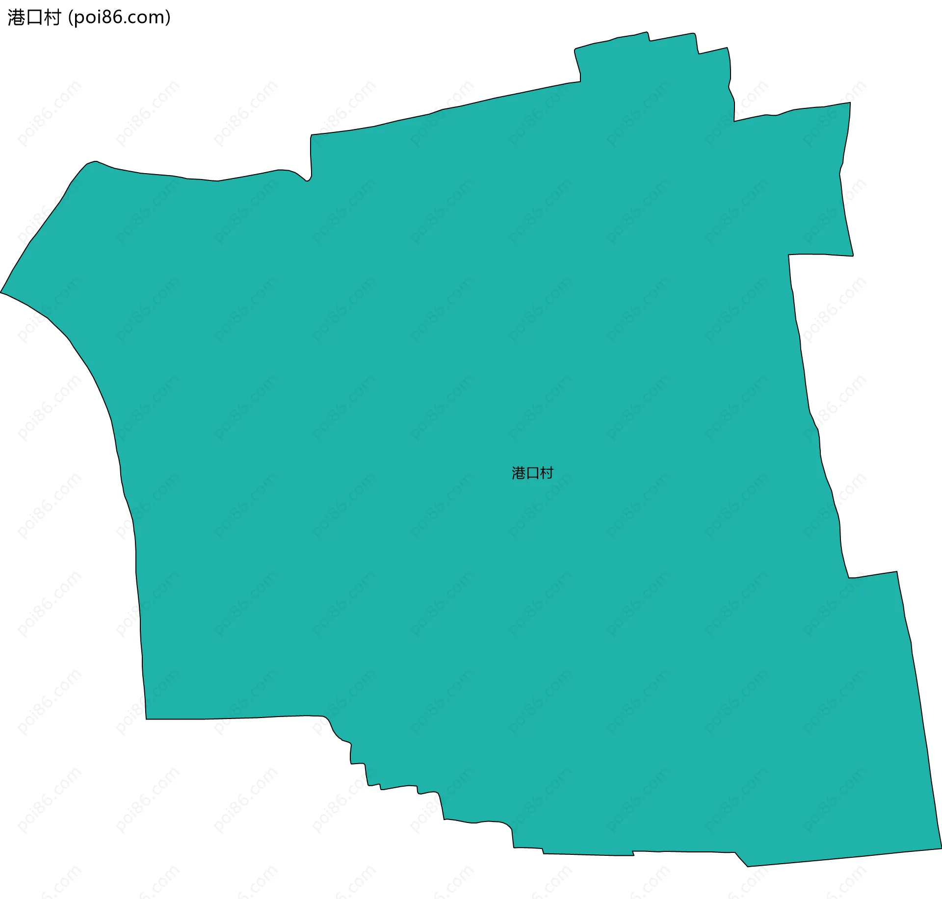港口村边界地图