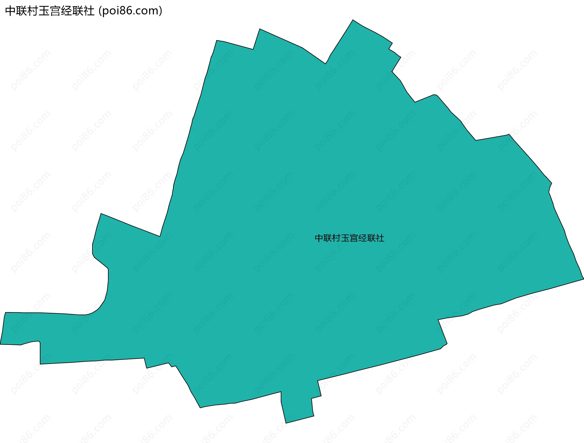 中联村玉宫经联社边界地图