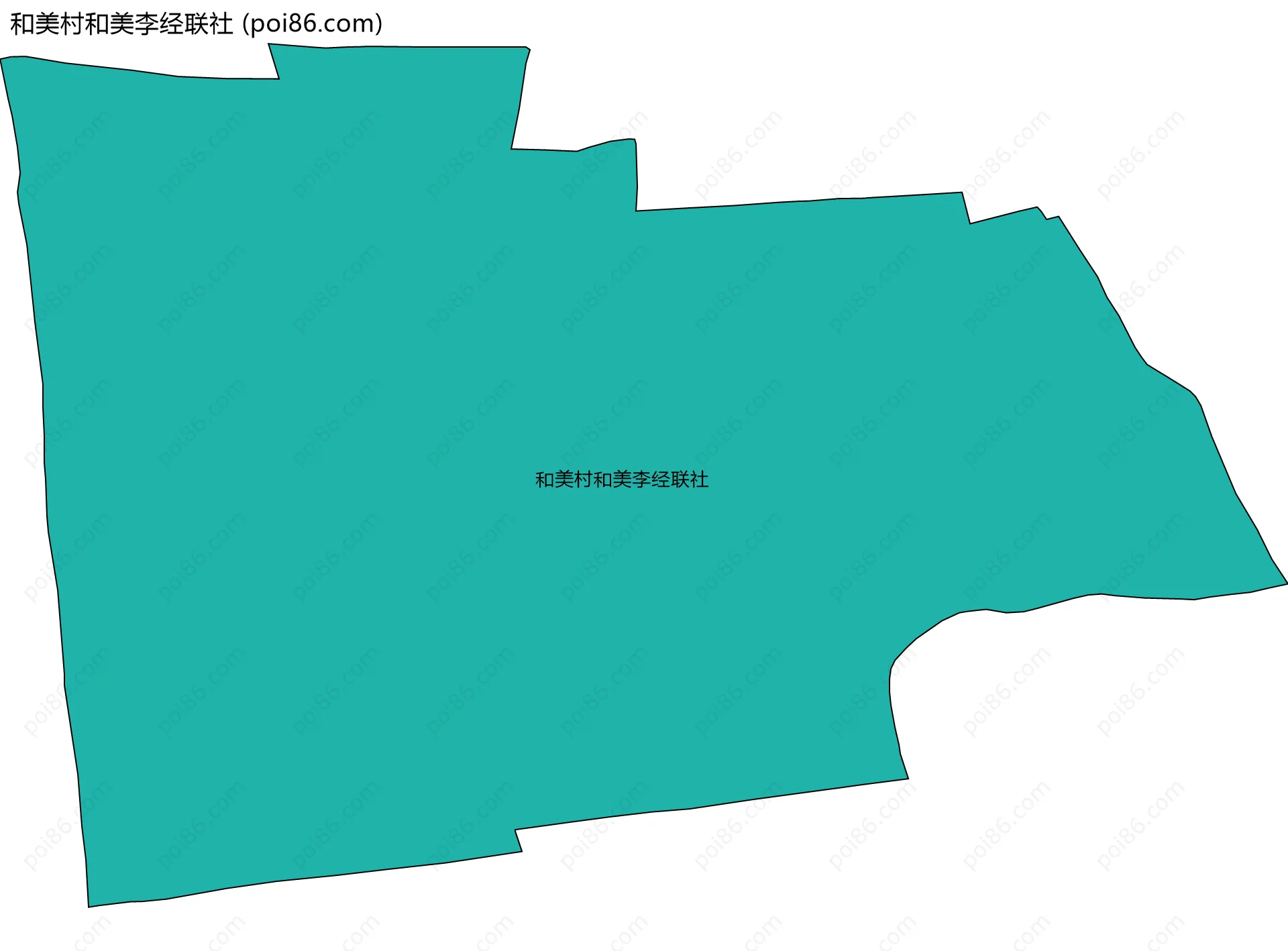 和美村和美李经联社边界地图