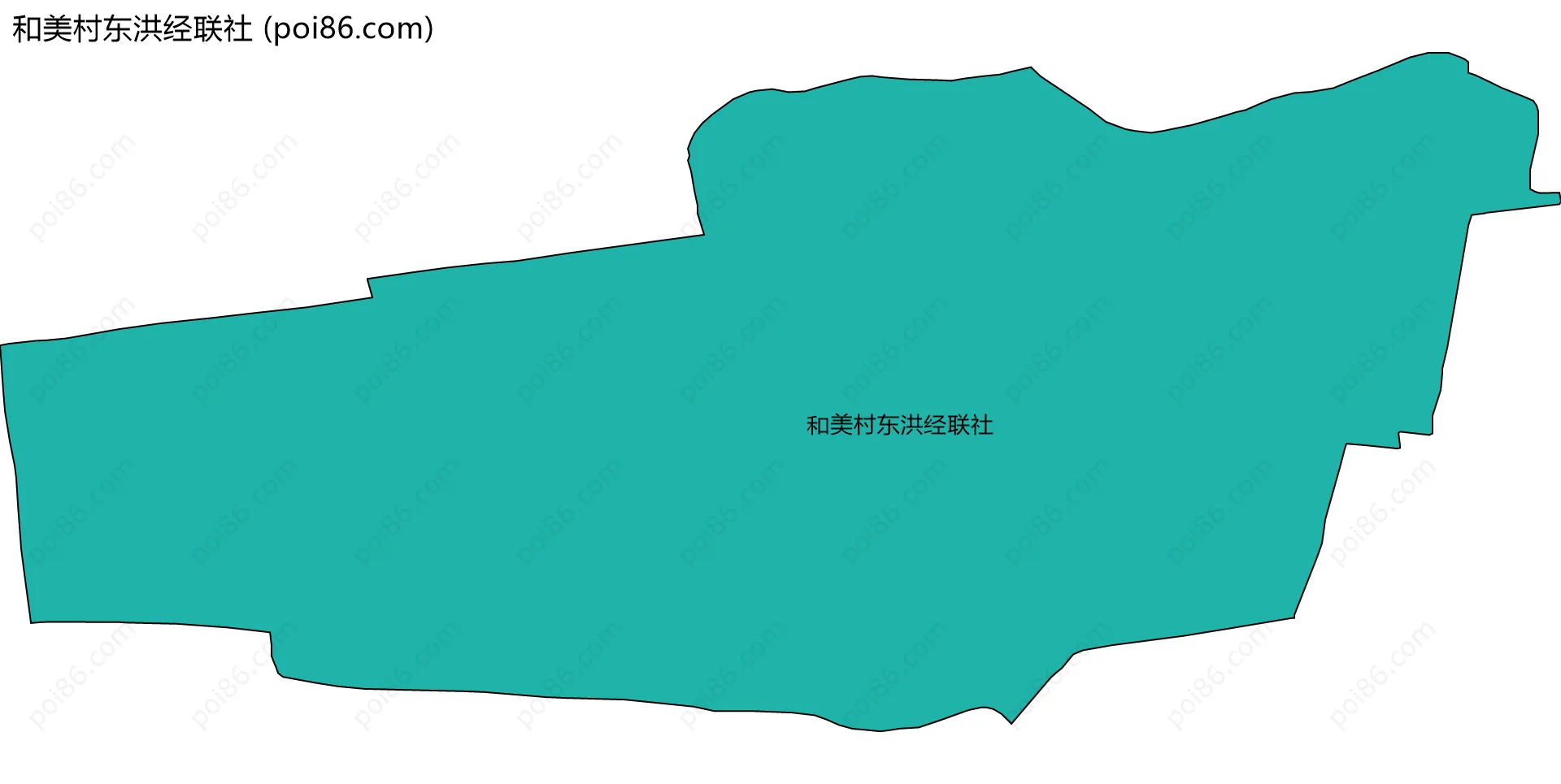 和美村东洪经联社边界地图