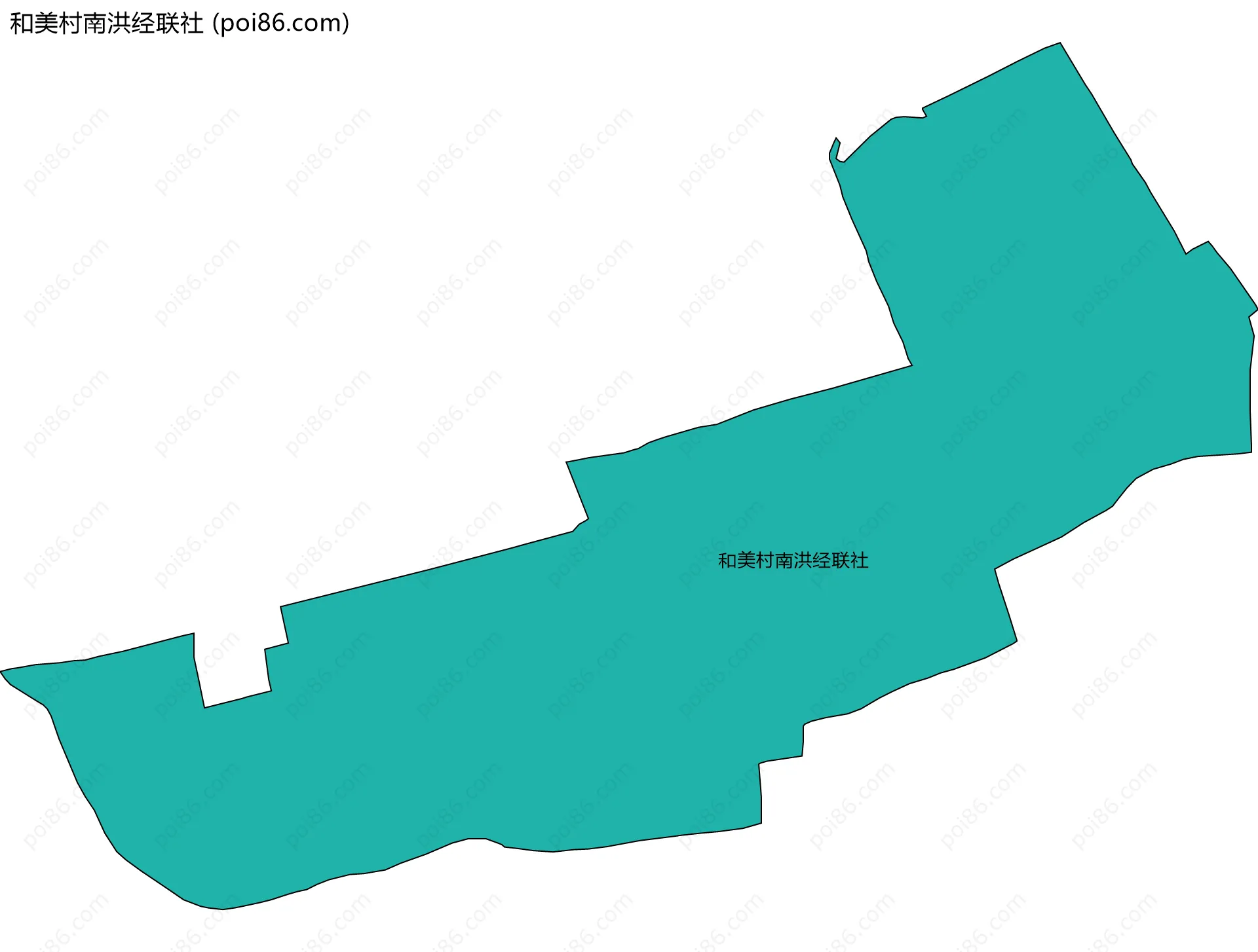 和美村南洪经联社边界地图