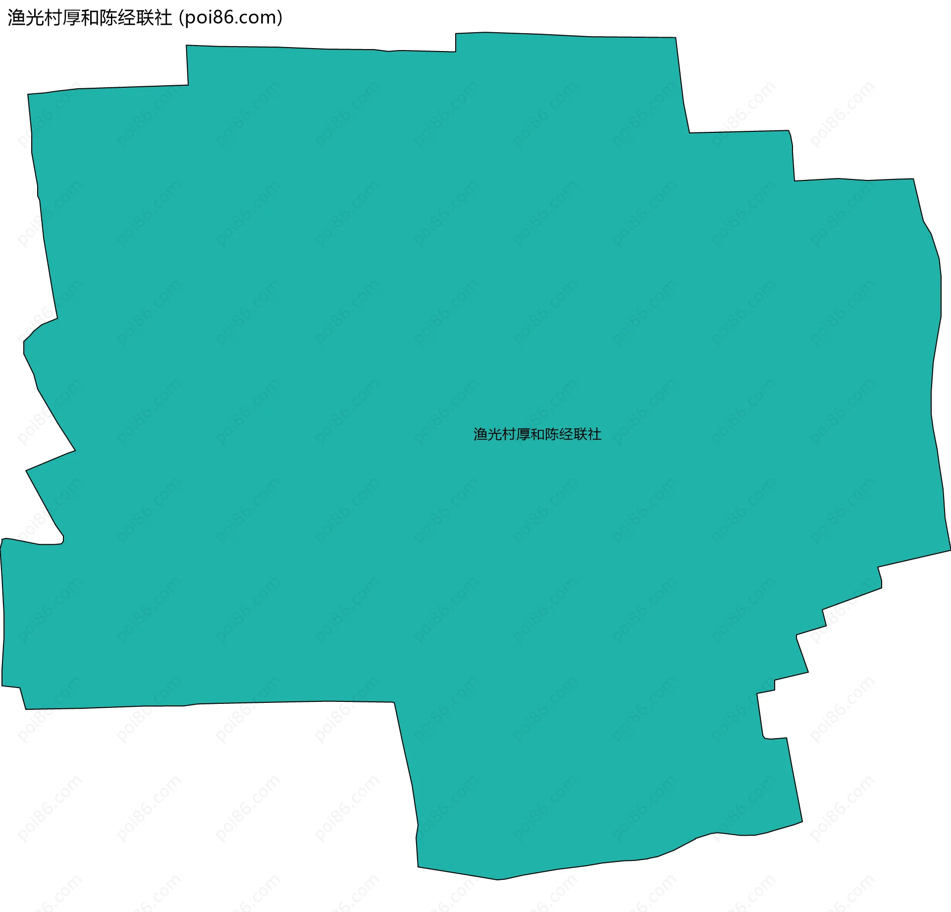 渔光村厚和陈经联社边界地图