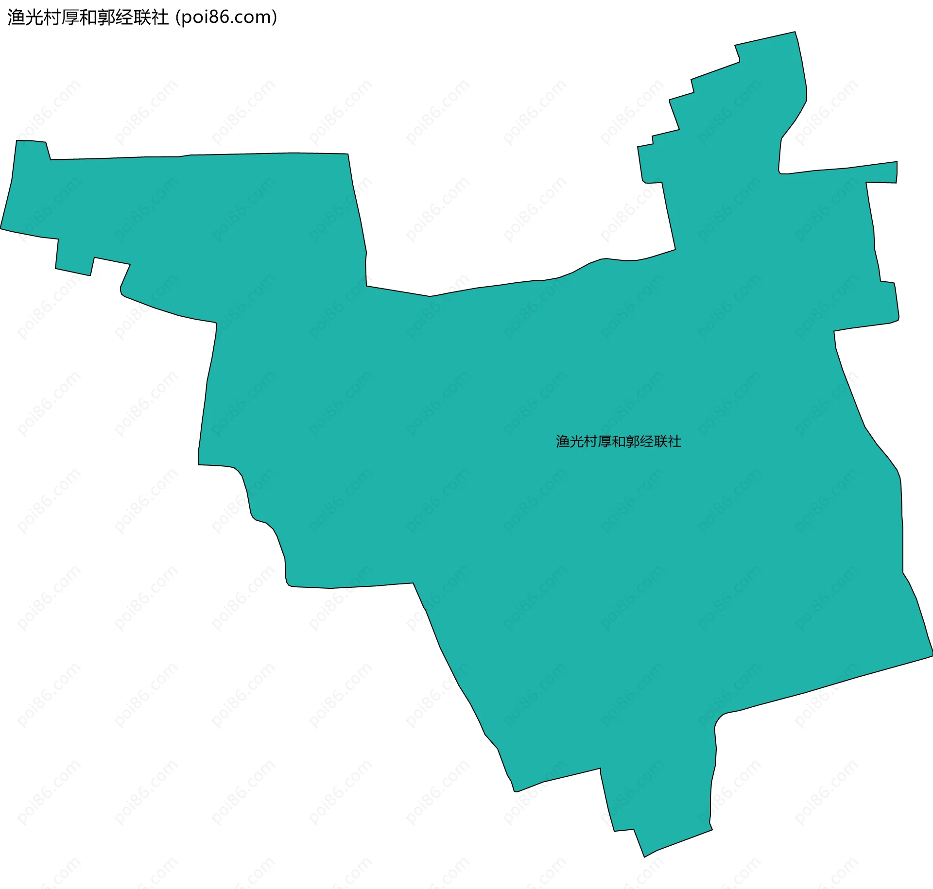 渔光村厚和郭经联社边界地图