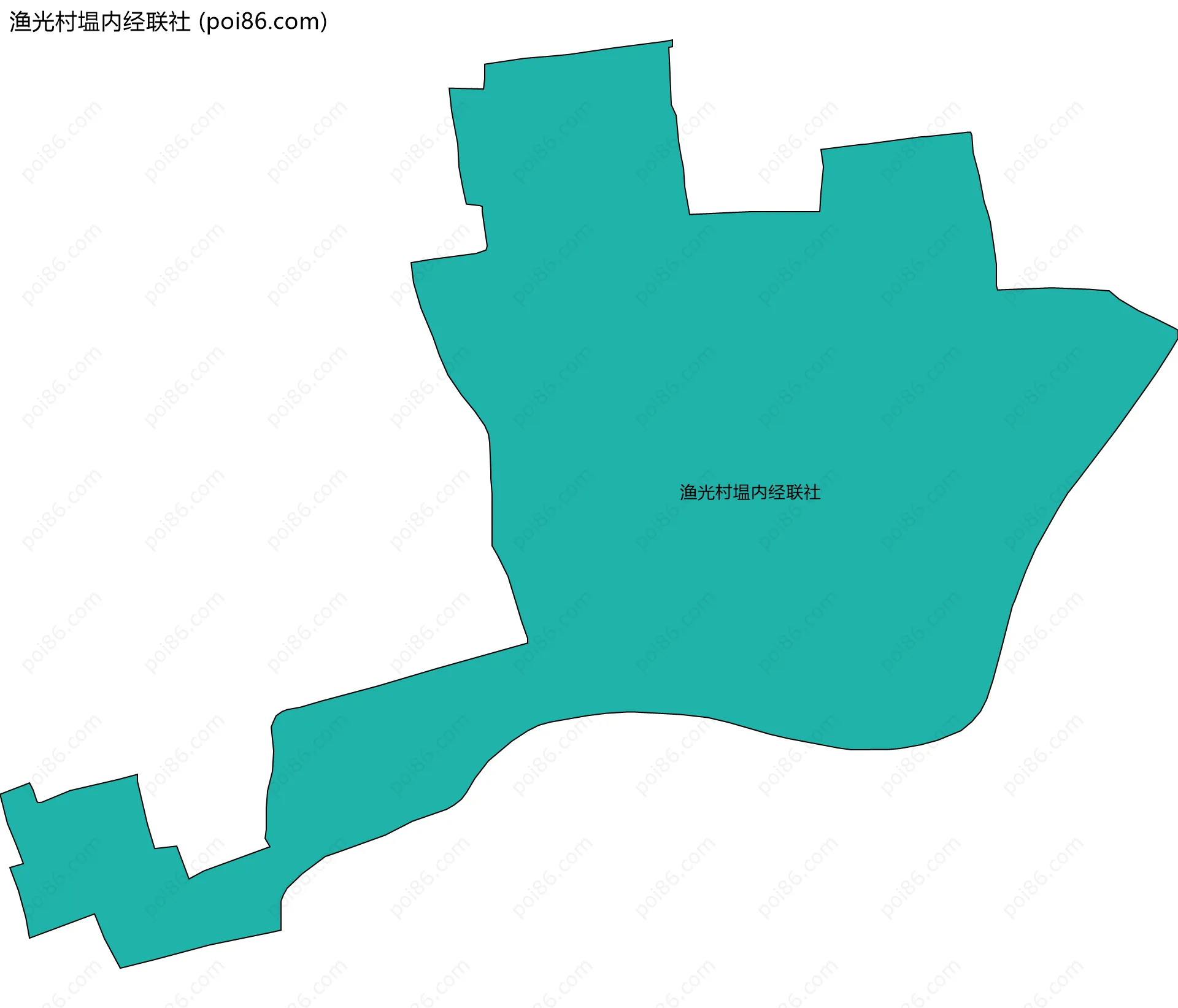 渔光村塭内经联社边界地图