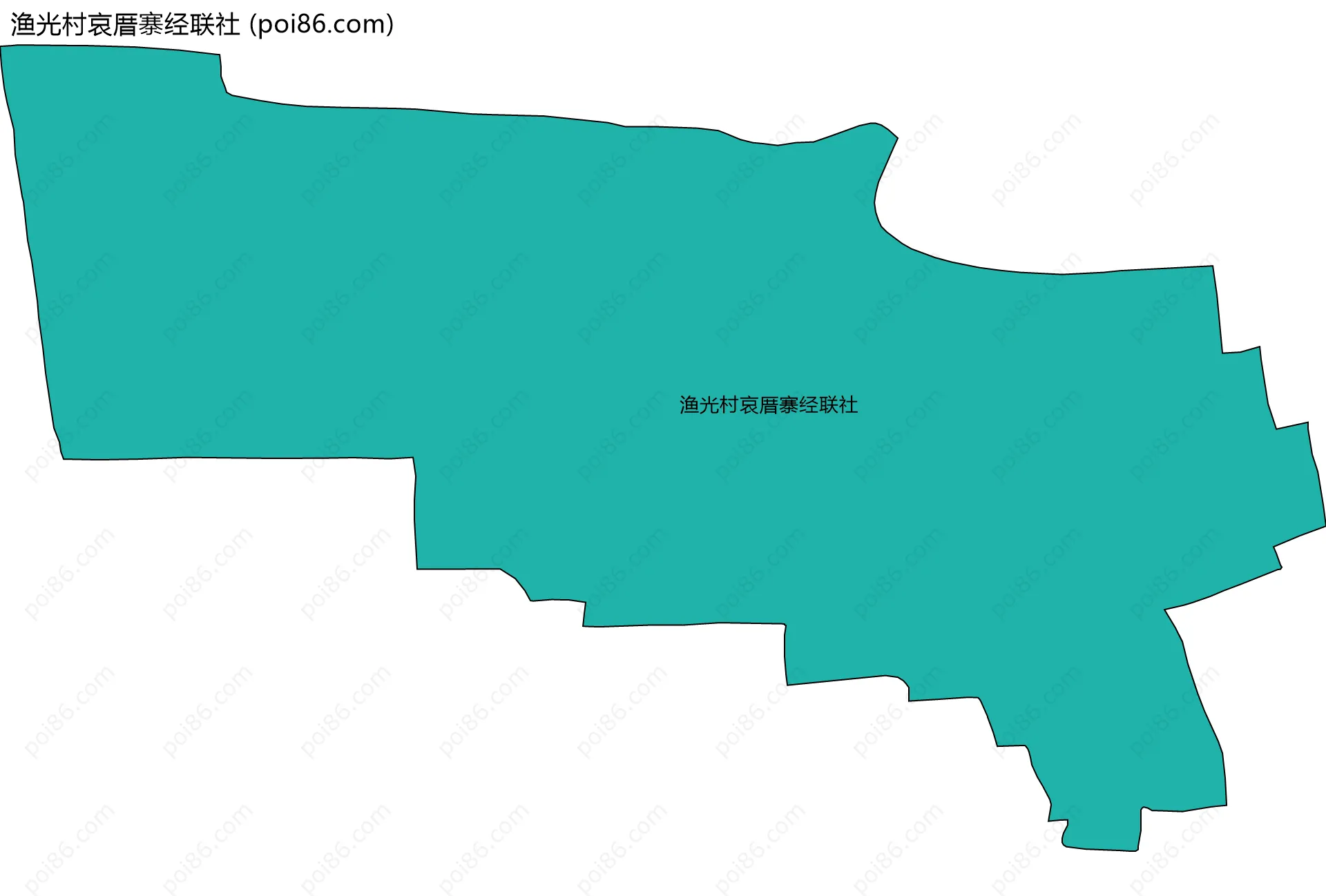 渔光村哀厝寨经联社边界地图