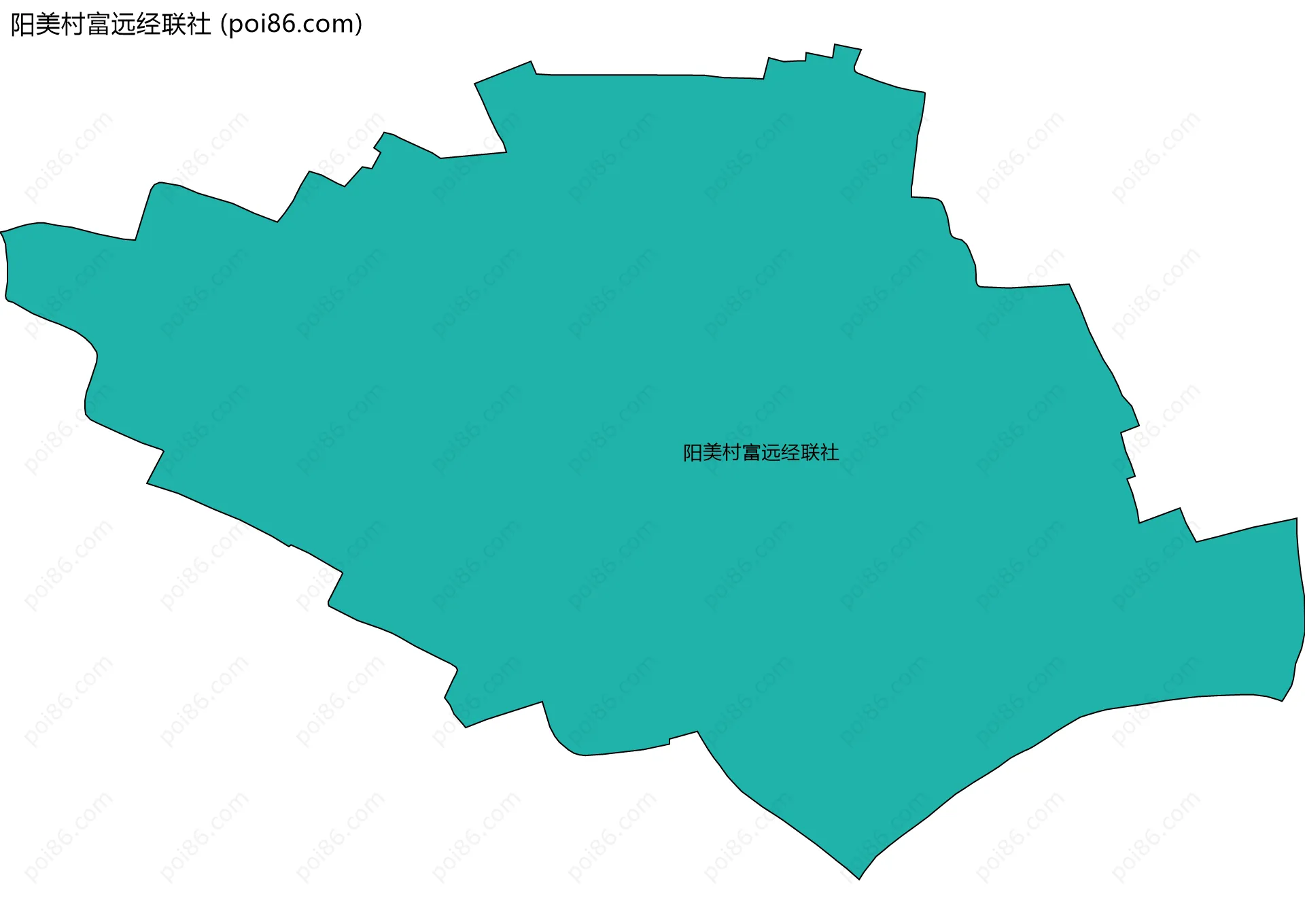 阳美村富远经联社边界地图