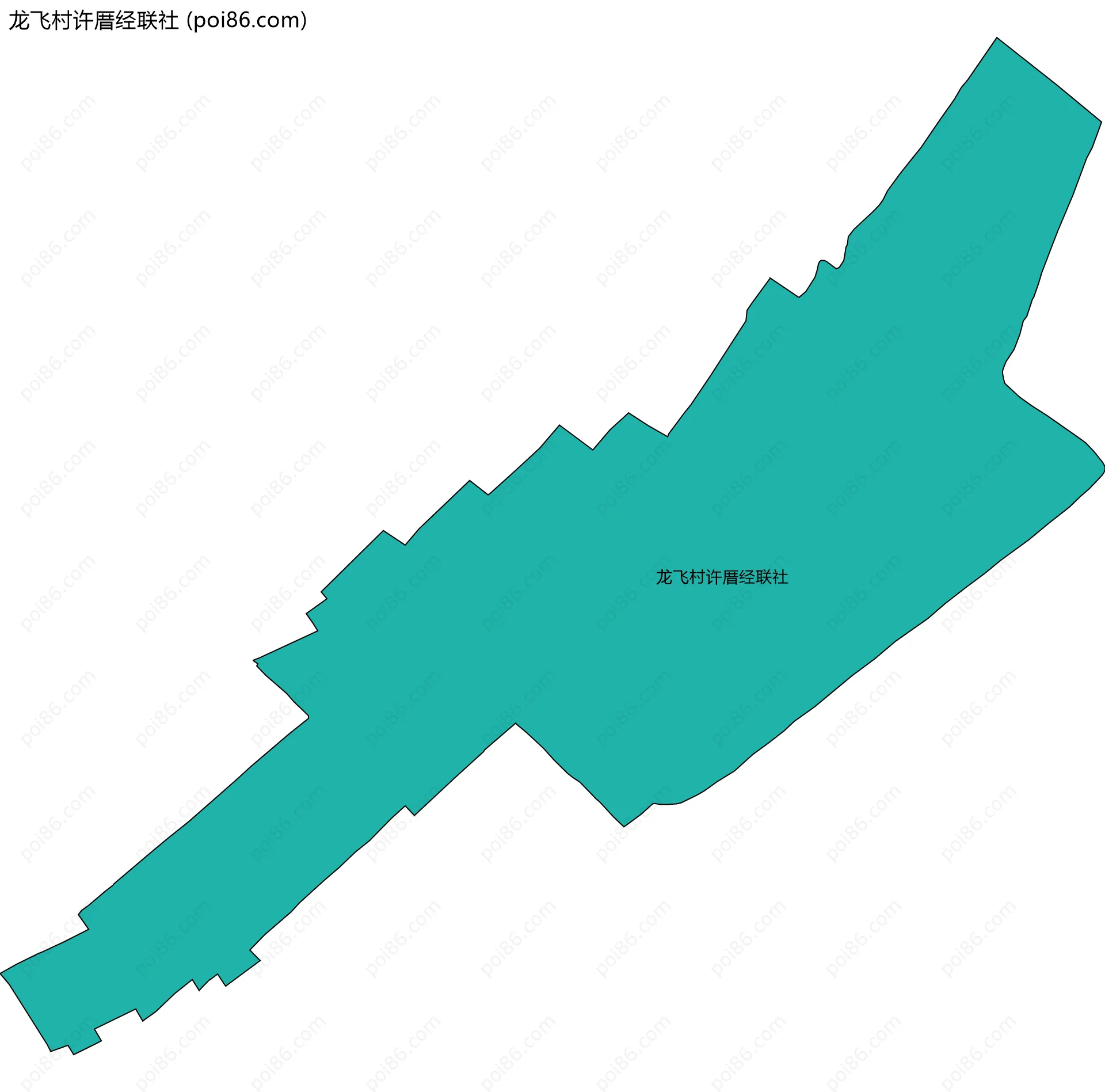 龙飞村许厝经联社边界地图