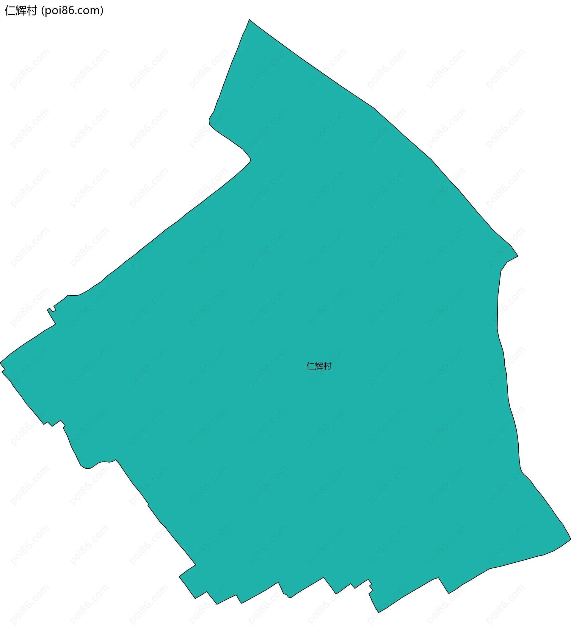 仁辉村边界地图