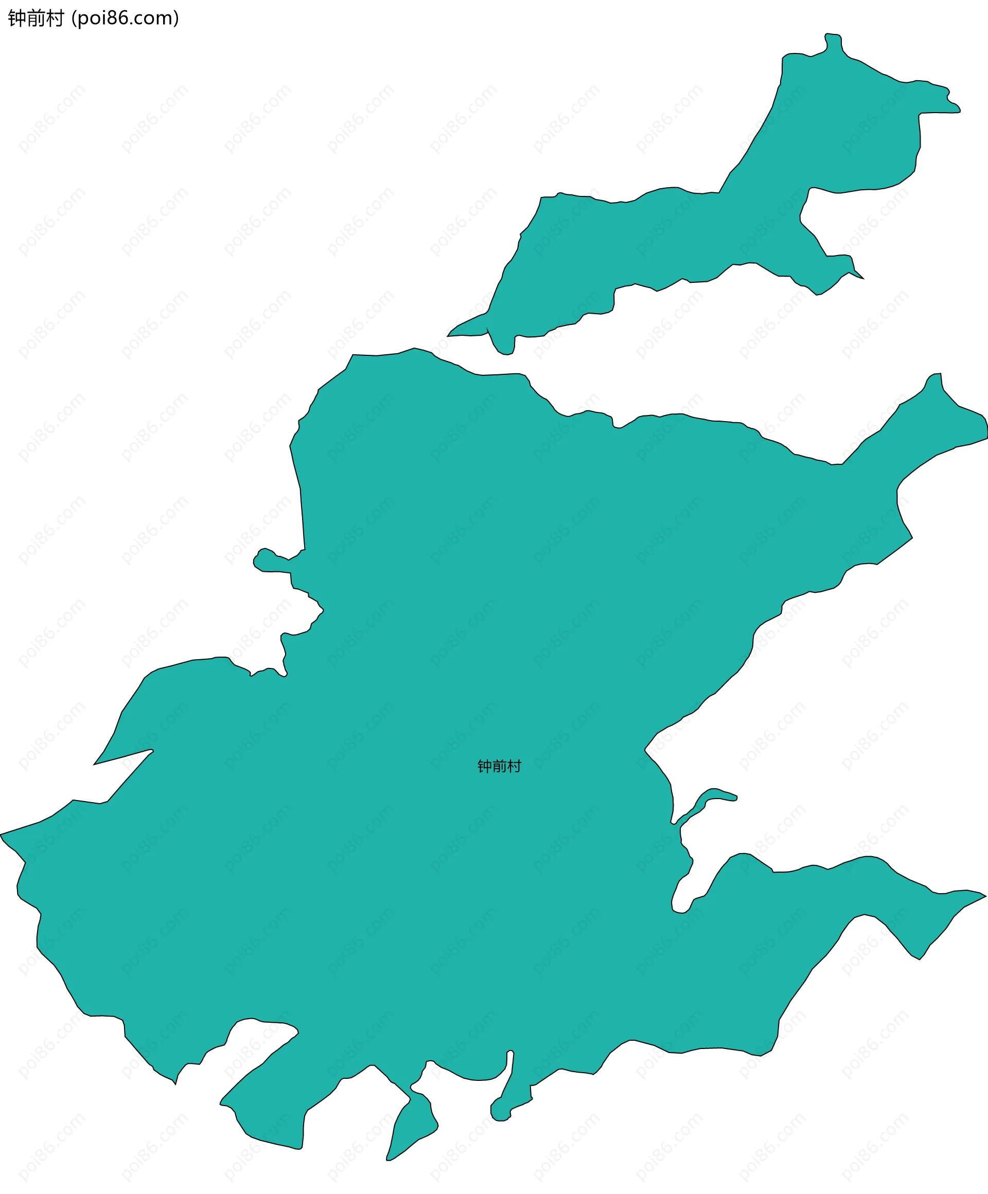 钟前村边界地图