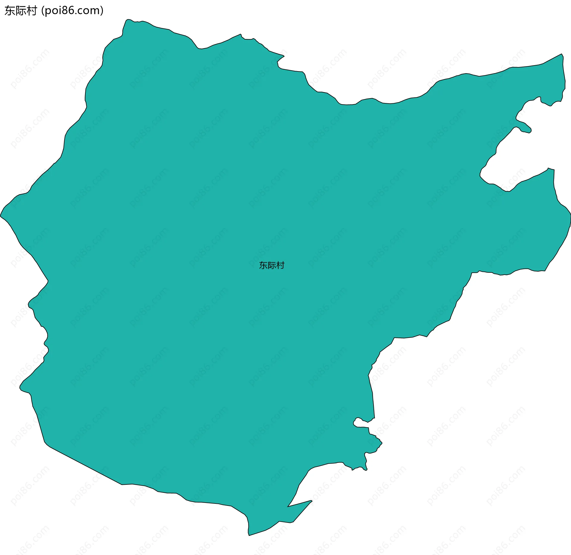 东际村边界地图