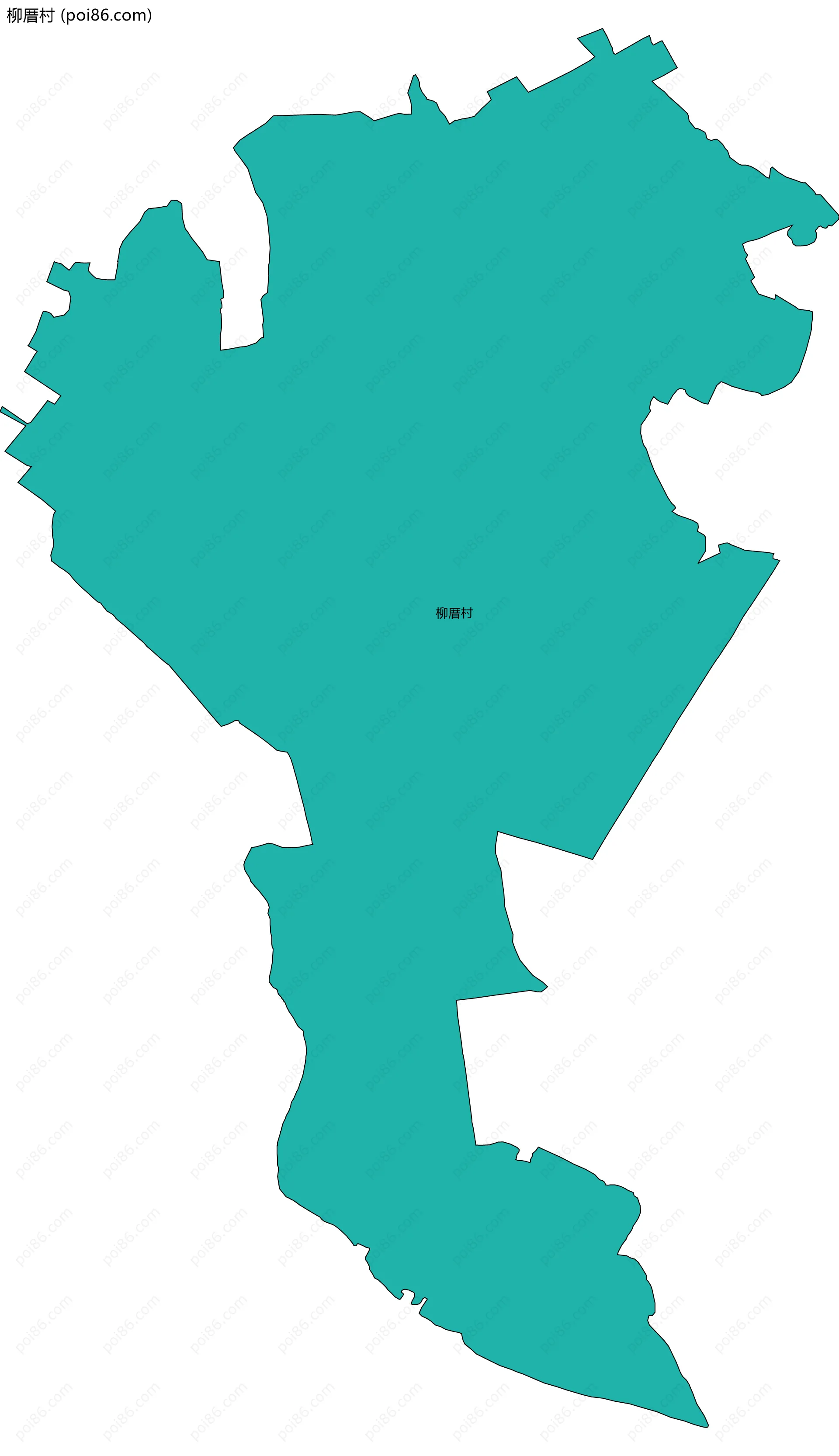 柳厝村边界地图