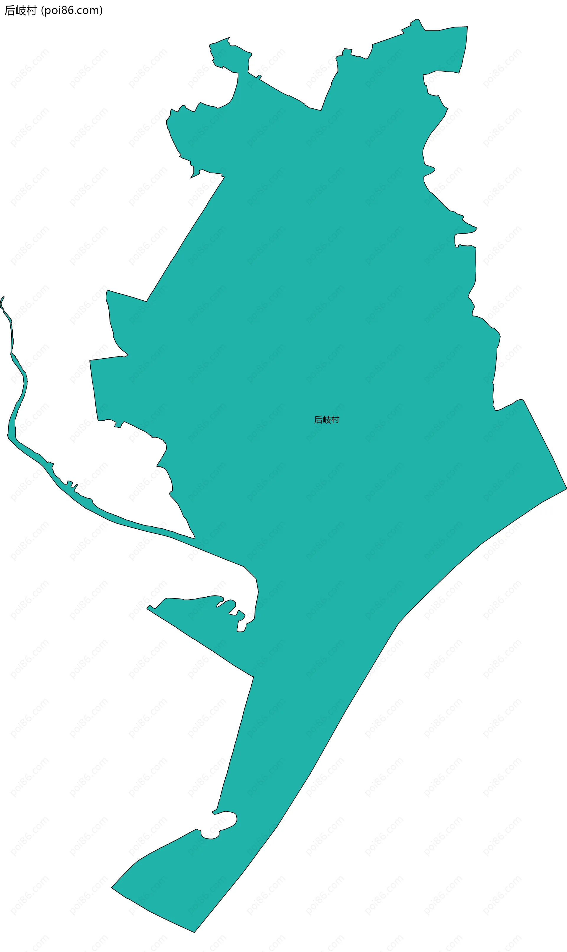 后岐村边界地图