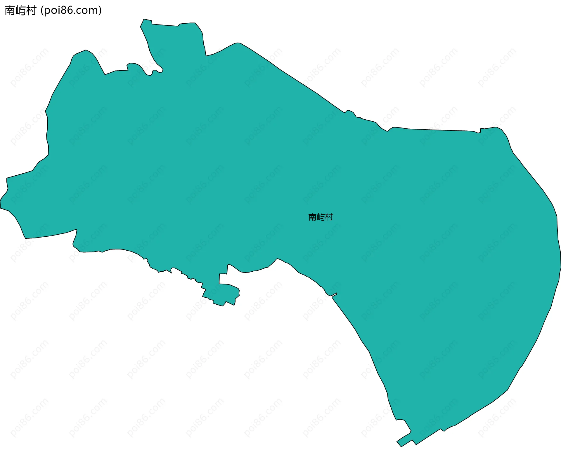 南屿村边界地图