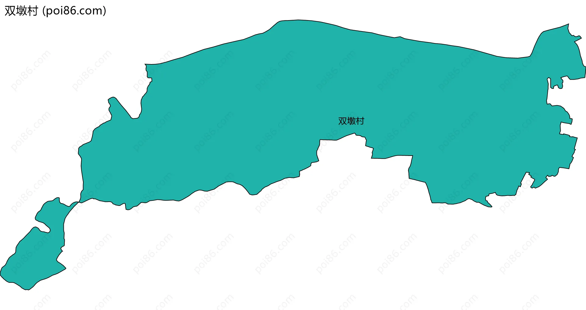 双墩村边界地图