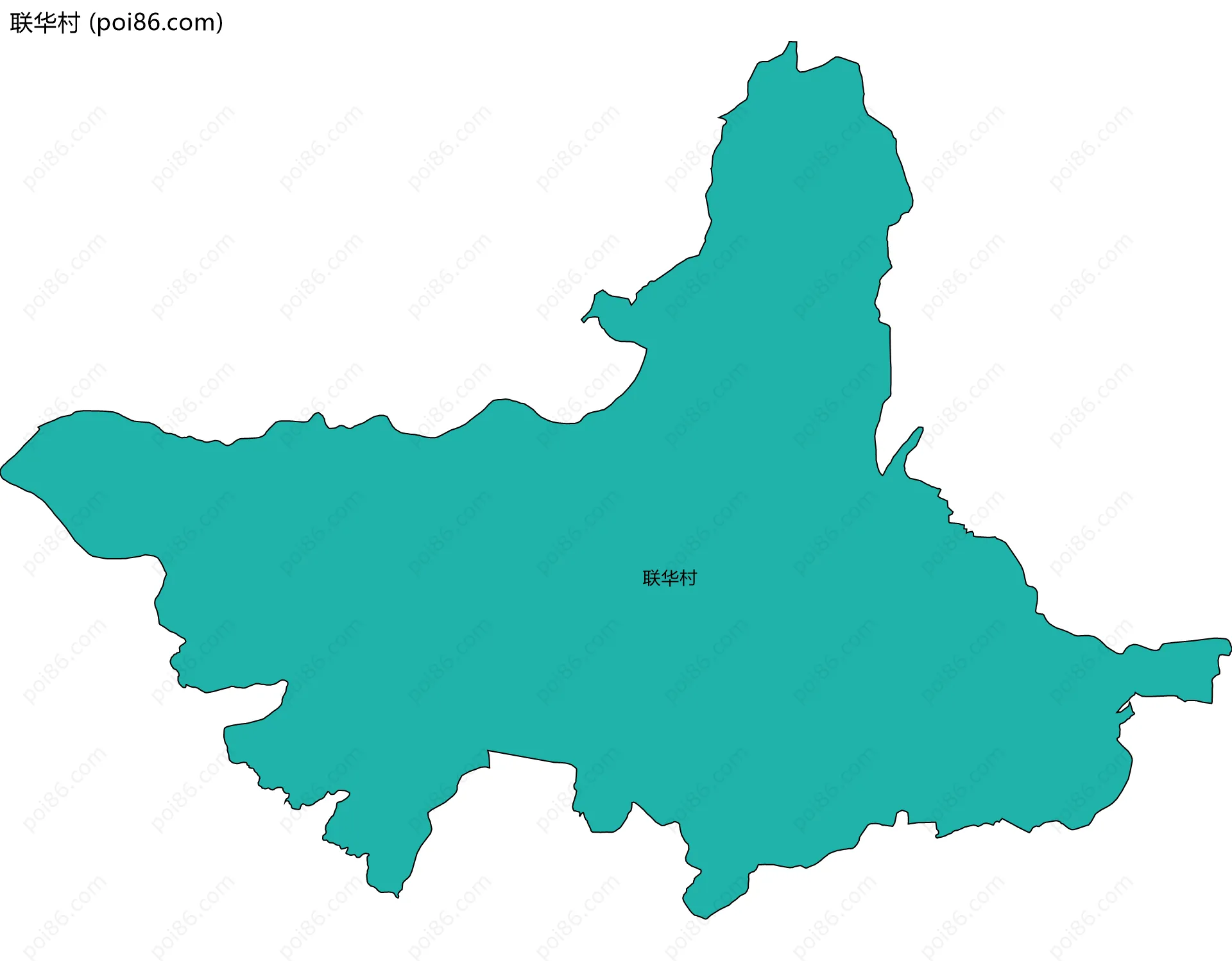 联华村边界地图