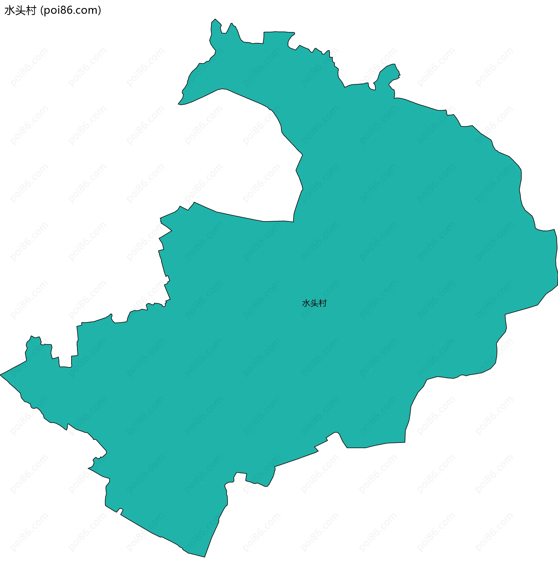水头村边界地图