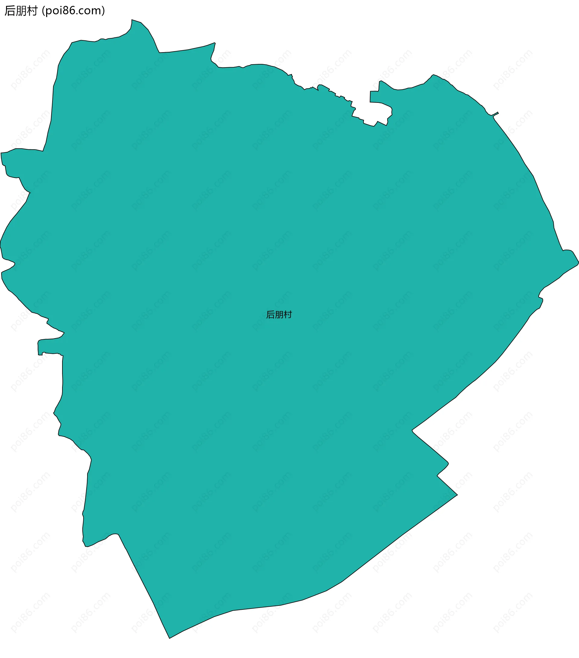 后朋村边界地图