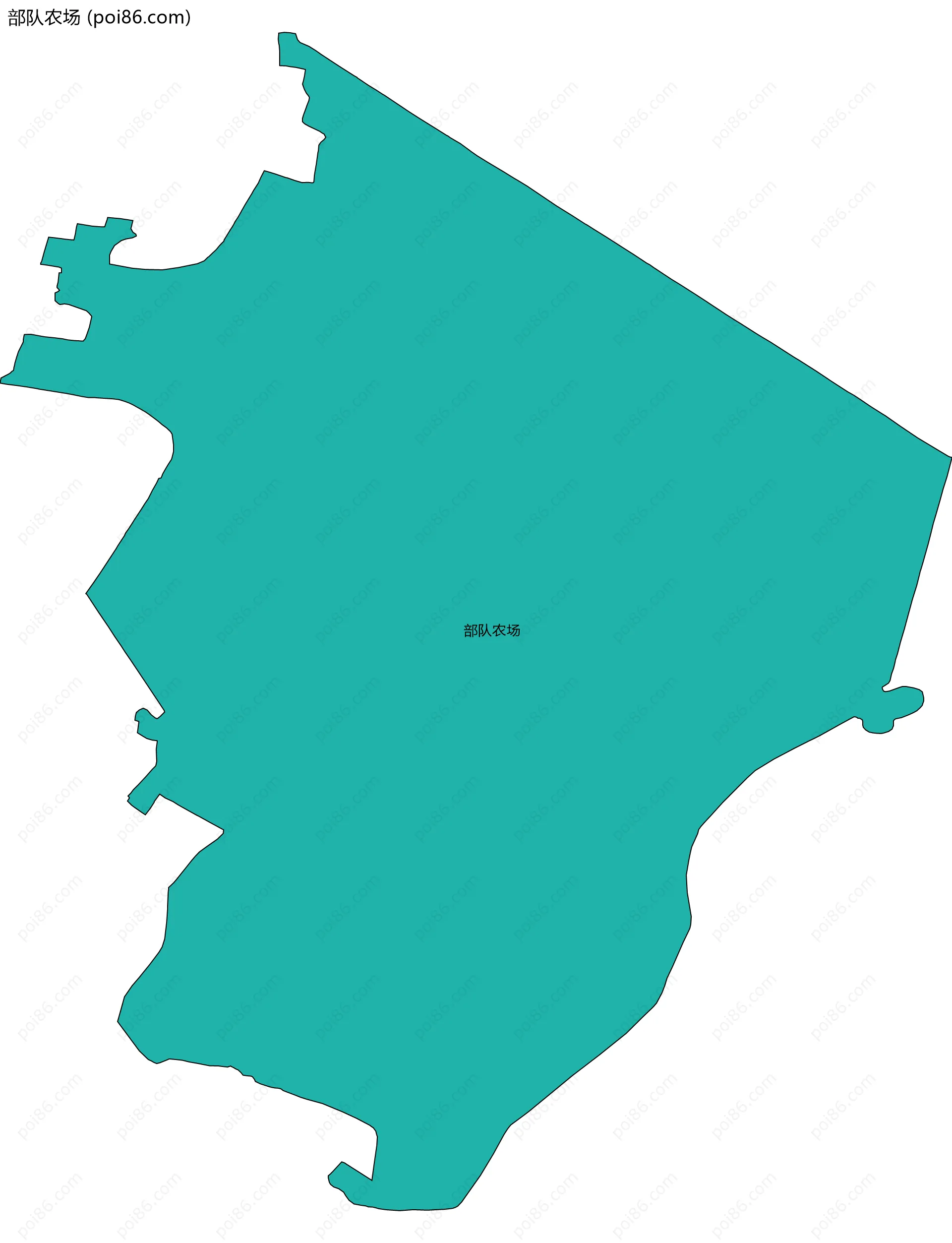 部队农场边界地图