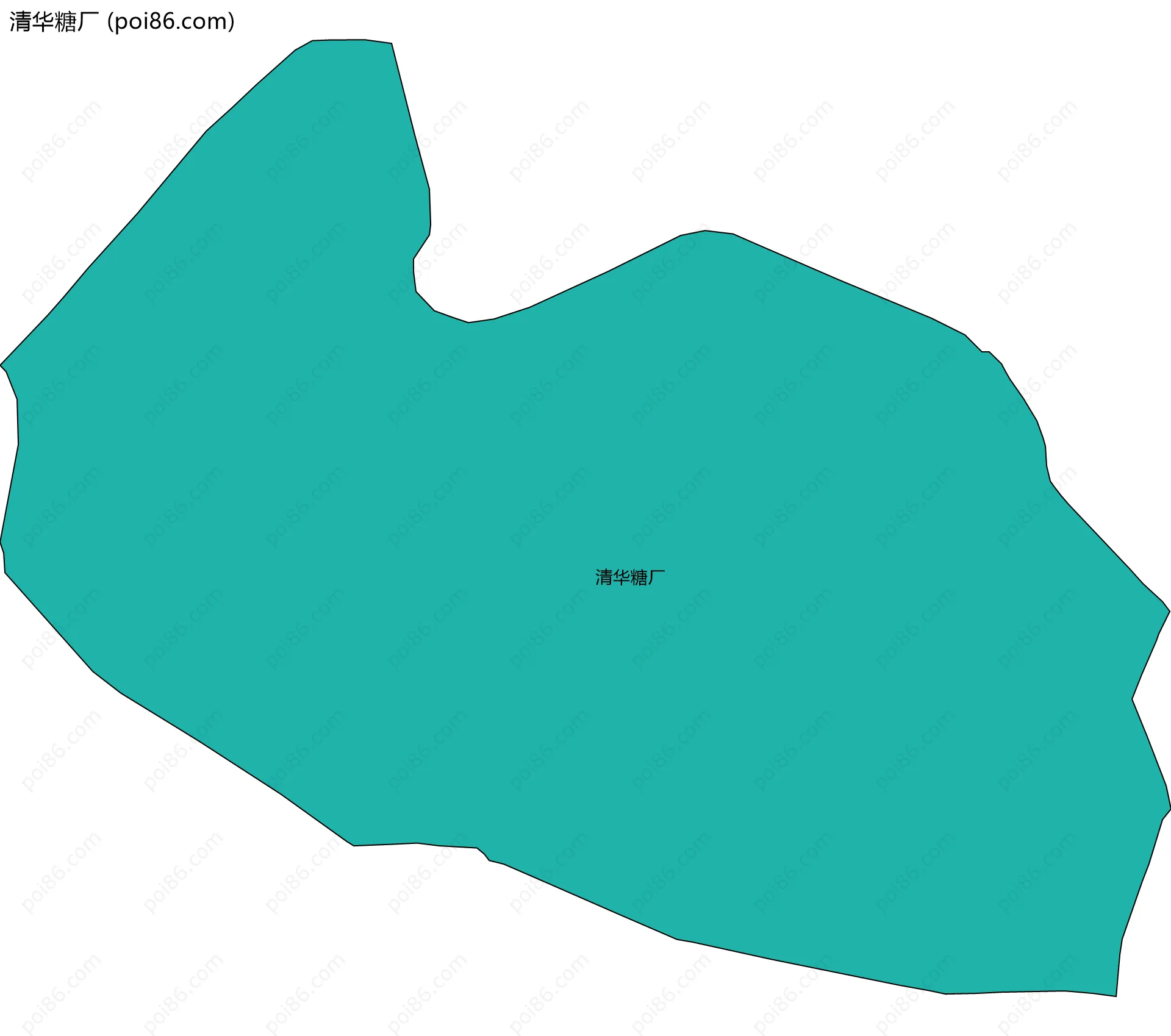 清华糖厂边界地图
