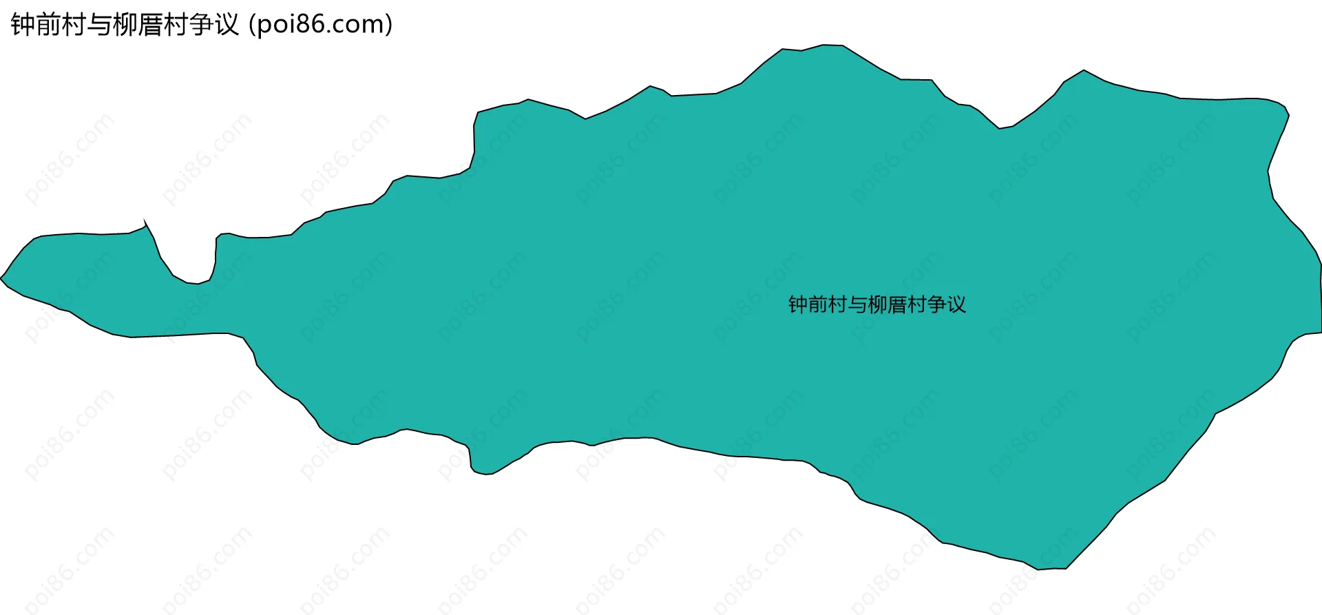 钟前村与柳厝村争议边界地图