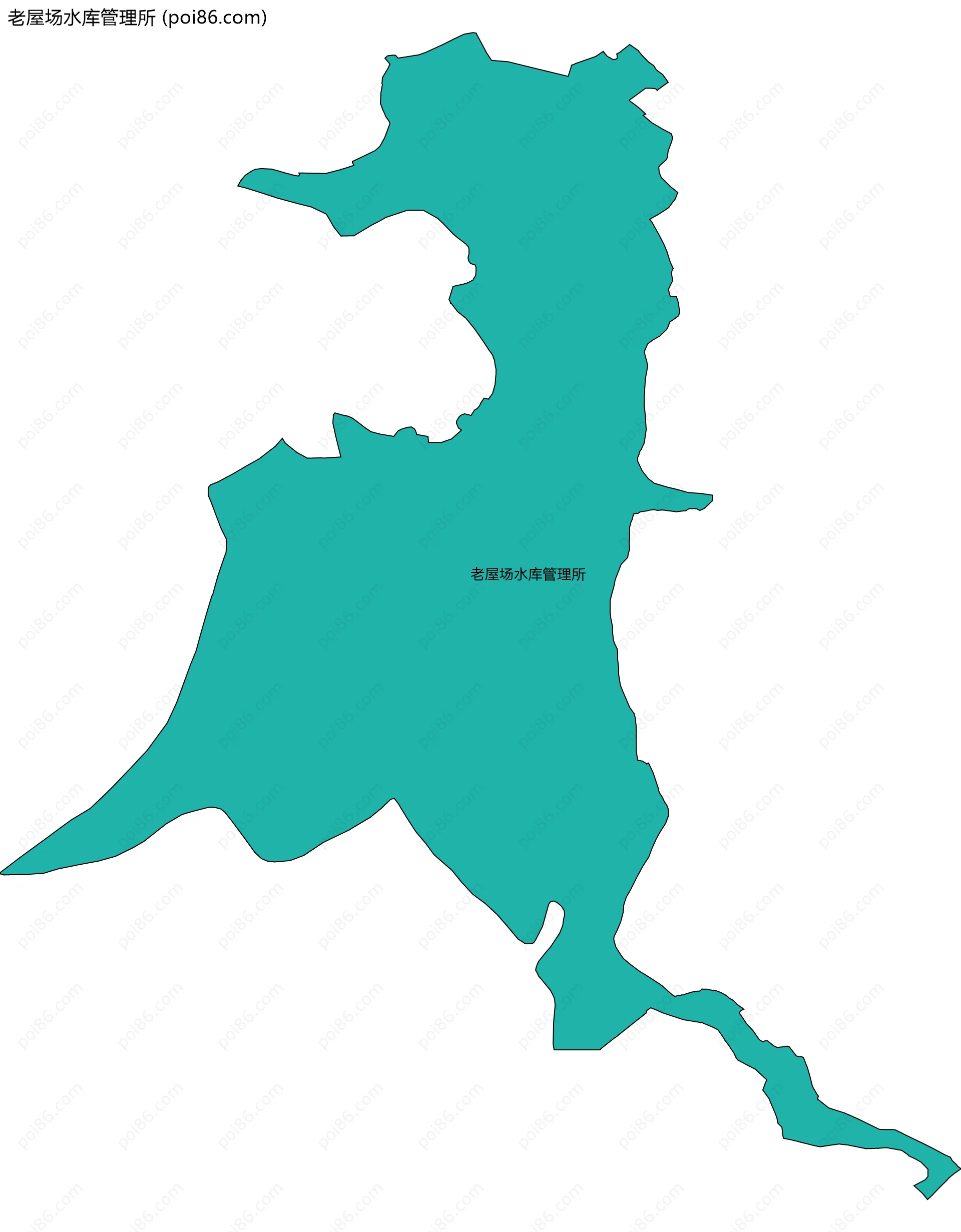 老屋场水库管理所边界地图