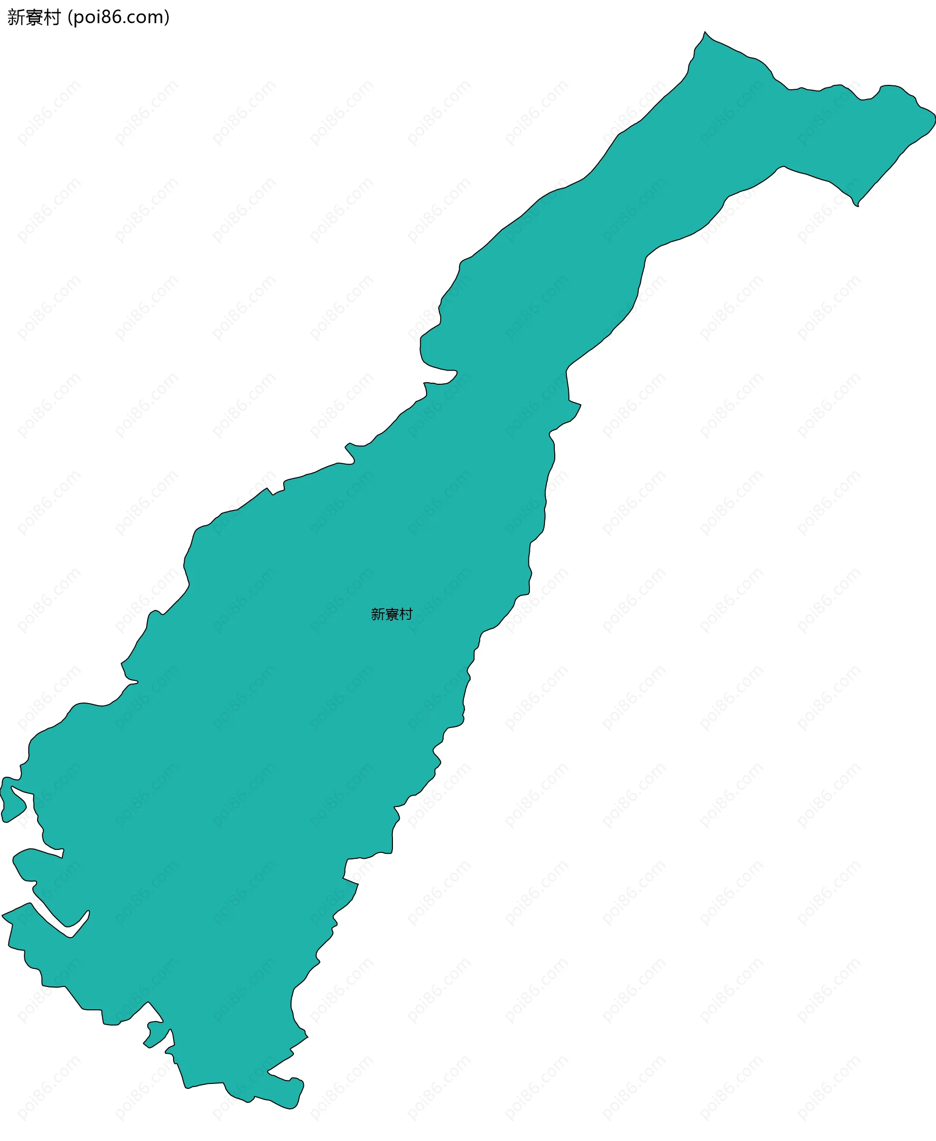 新寮村边界地图