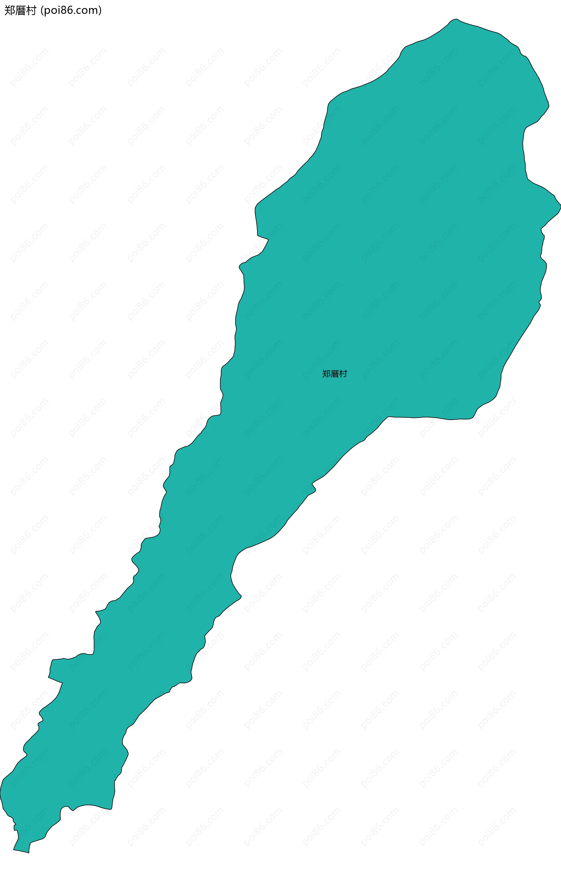 郑厝村边界地图