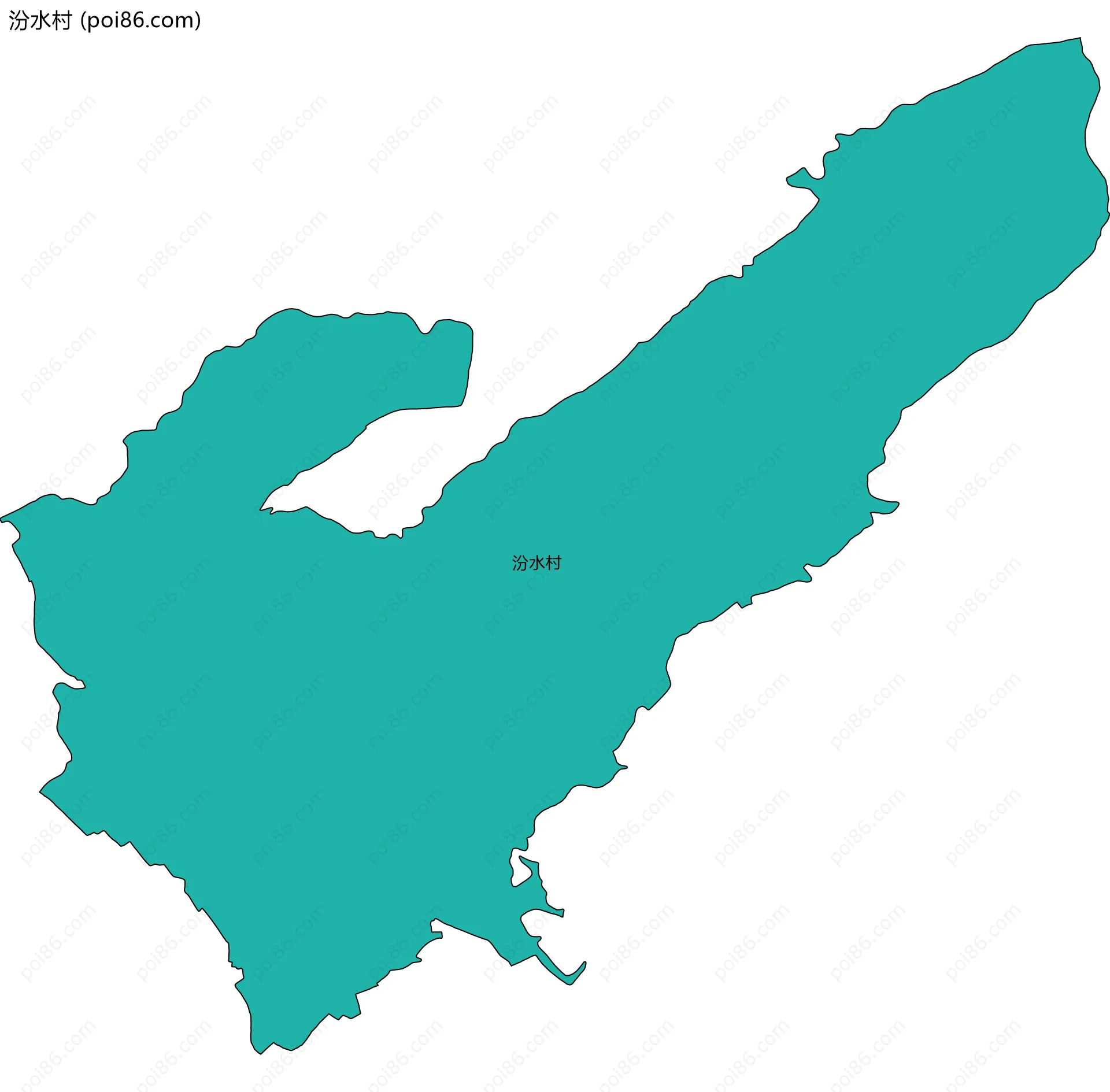 汾水村边界地图