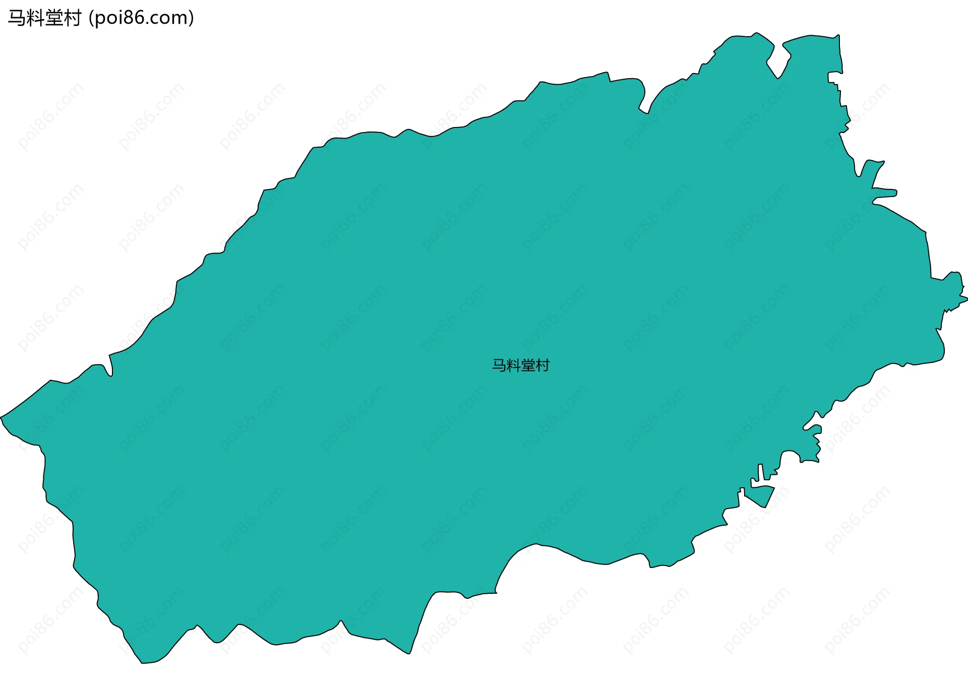 马料堂村边界地图