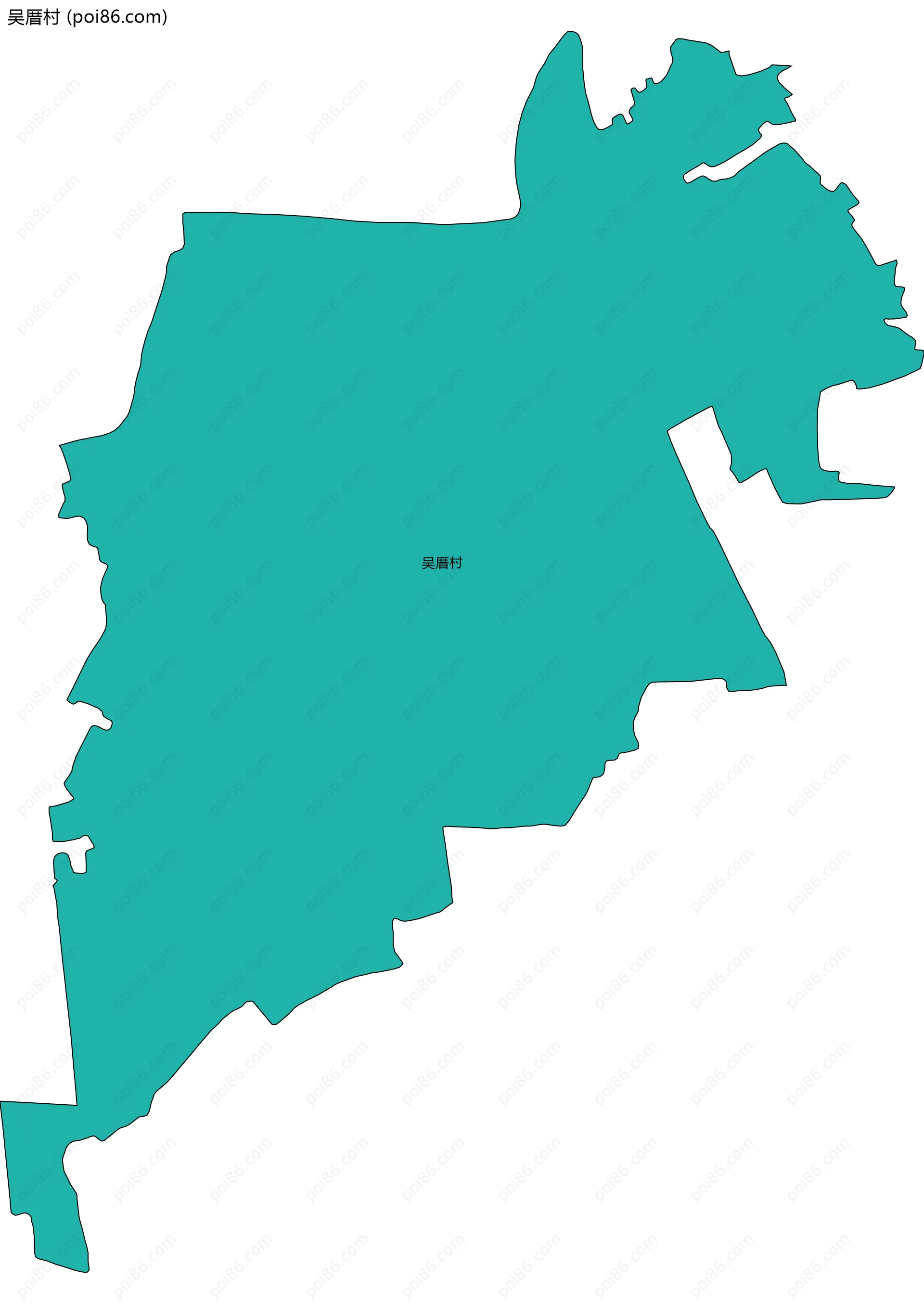 吴厝村边界地图