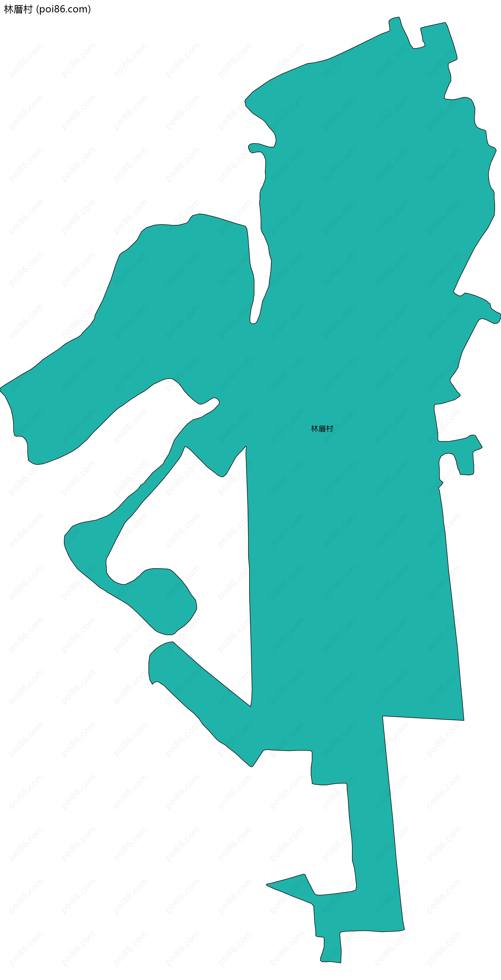 林厝村边界地图