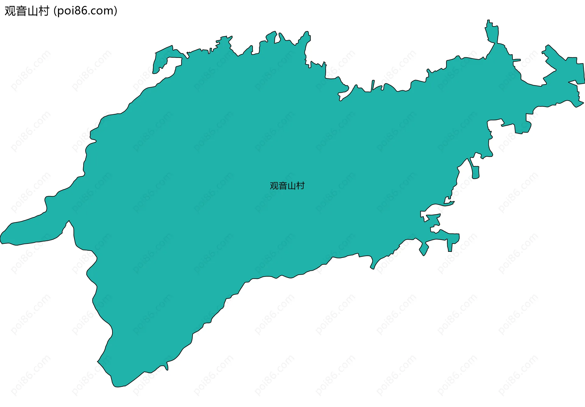 观音山村边界地图