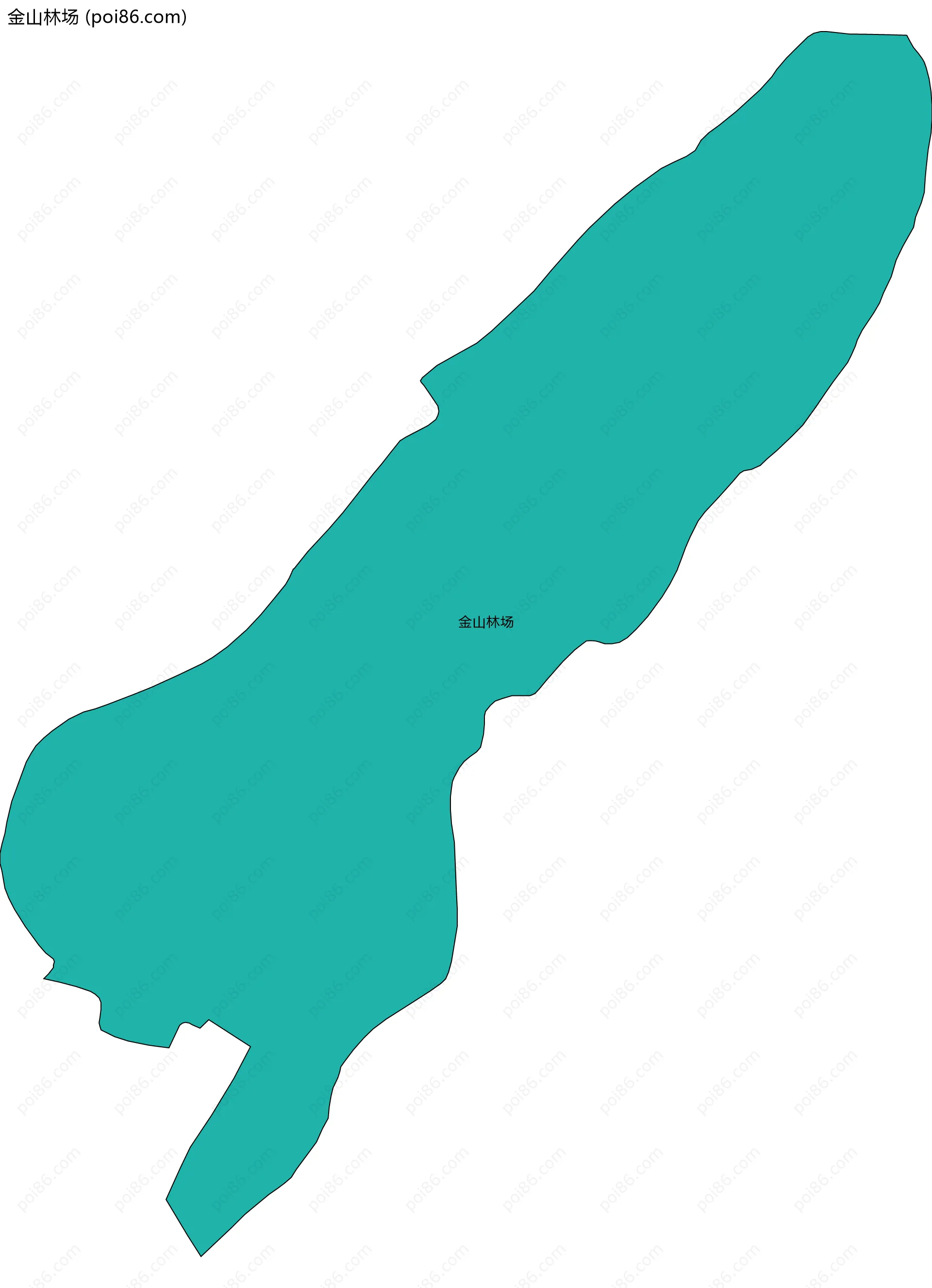 金山林场边界地图