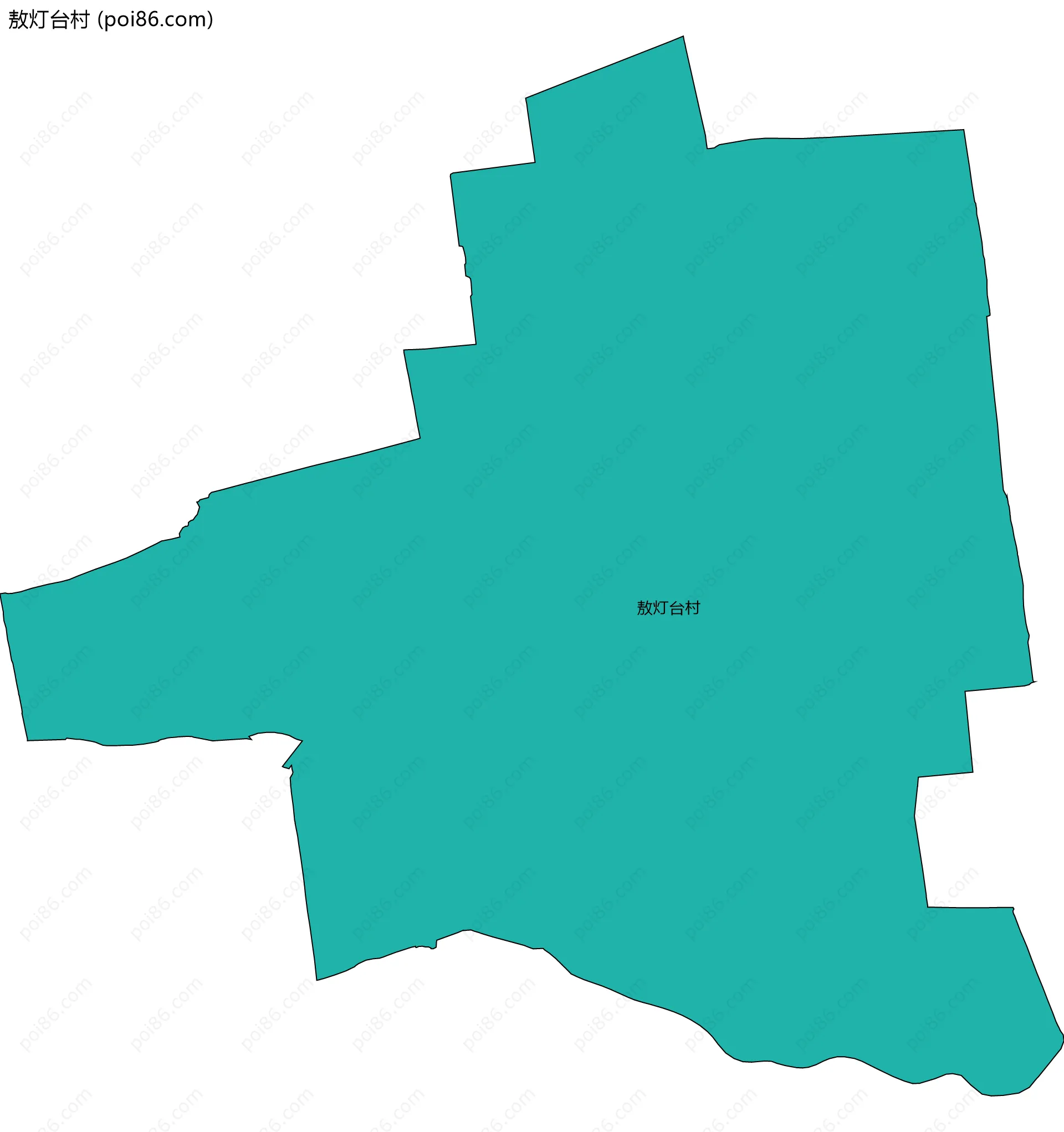 敖灯台村边界地图